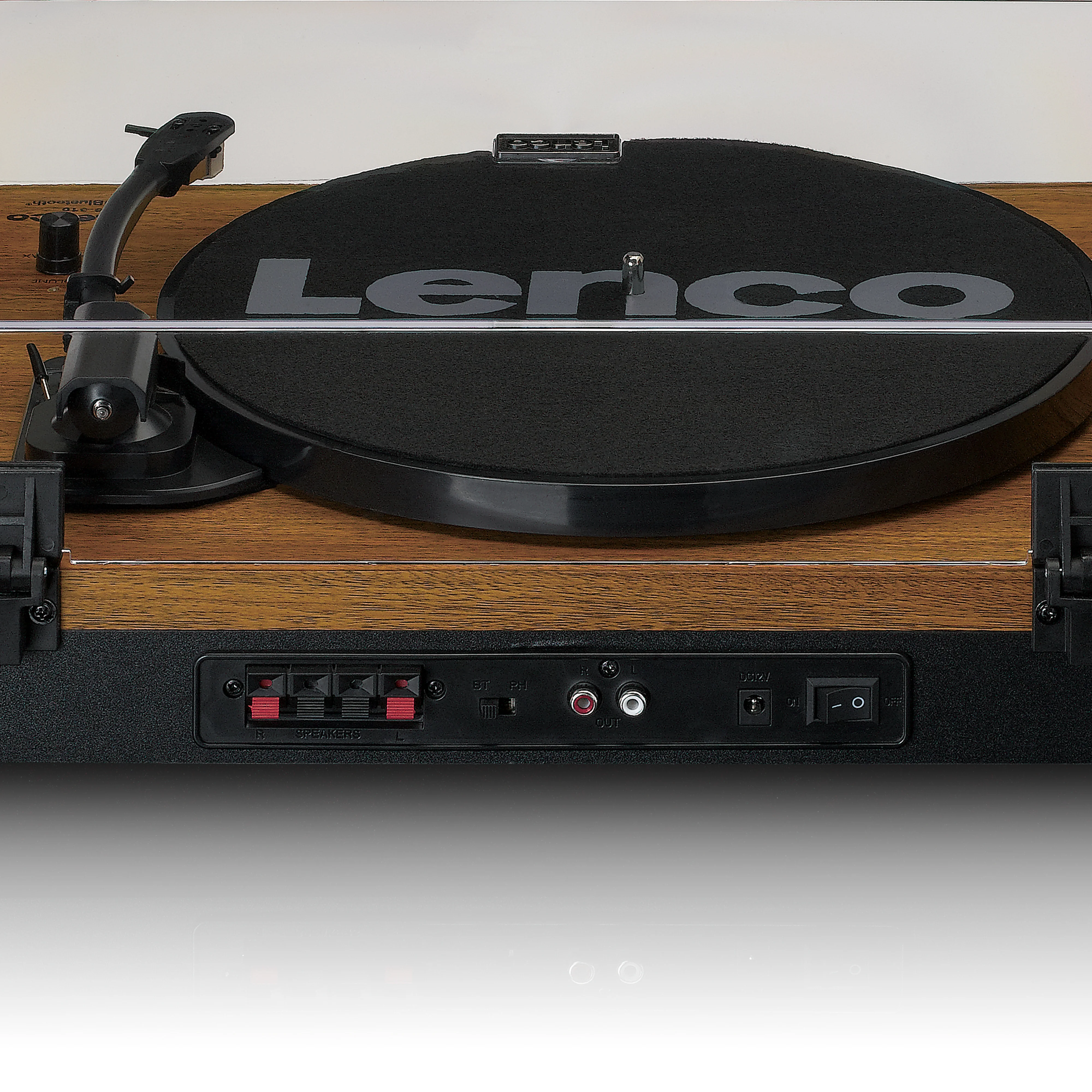 Lenco LS-310WD - Platine avec Bluetooth® et deux haut-parleurs externes, bois - Image 5