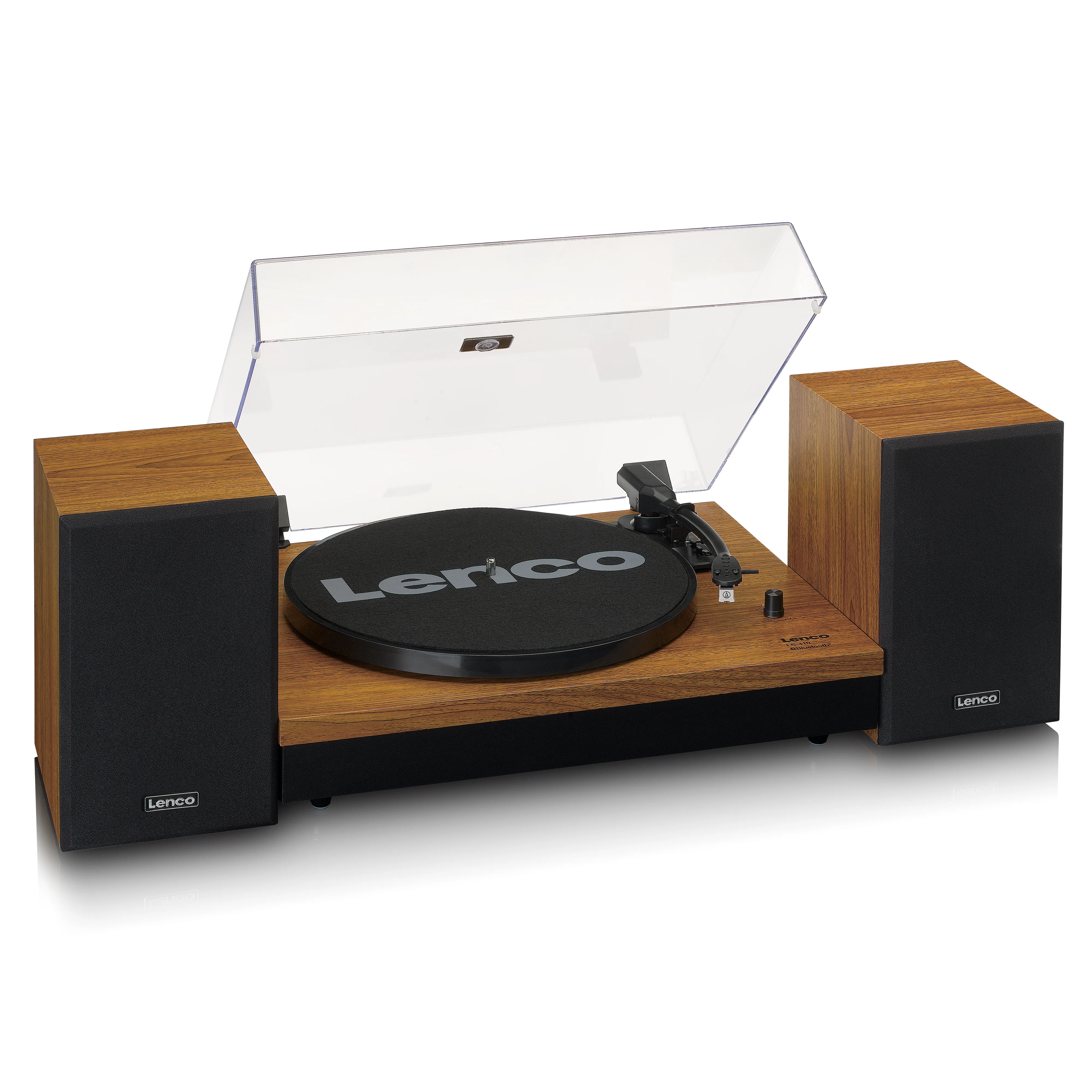 Lenco LS-310WD - Platine avec Bluetooth® et deux haut-parleurs externes, bois - Image 6