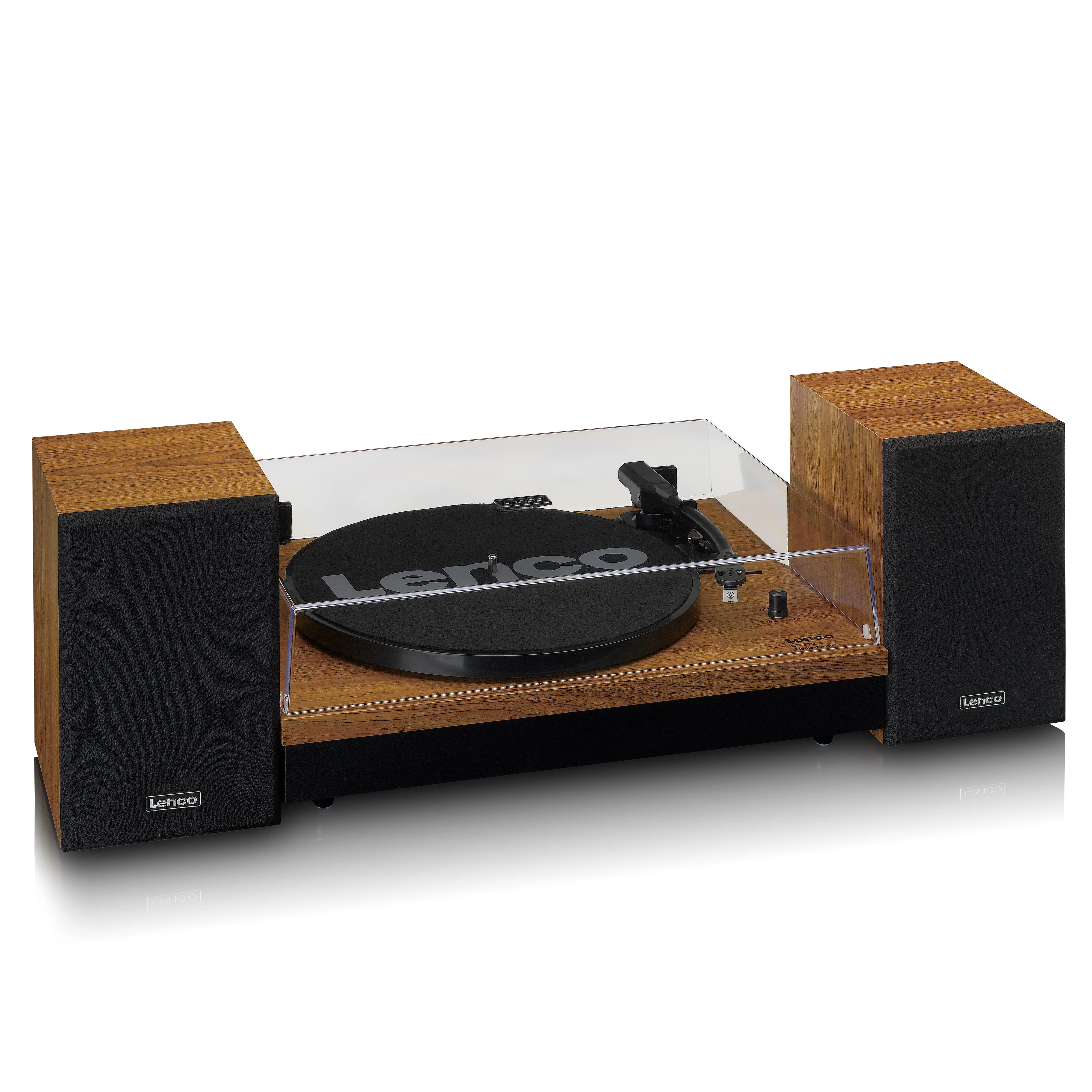 Lenco LS-310WD - Platine avec Bluetooth® et deux haut-parleurs externes, bois - Image 7