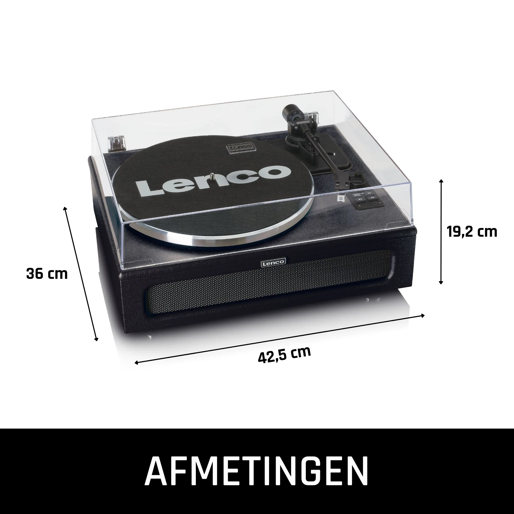 Lenco LS-430BK - Platine vinyle avec 4 haut-parleurs incorporés - Noir - Image 19