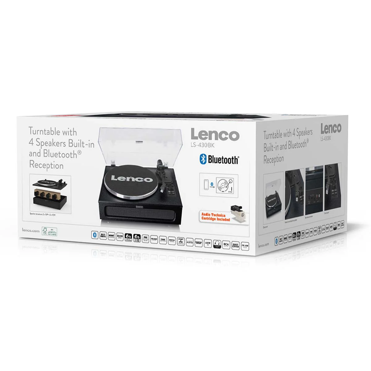 Lenco LS-430BK - Platine vinyle avec 4 haut-parleurs incorporés - Noir - Image 21