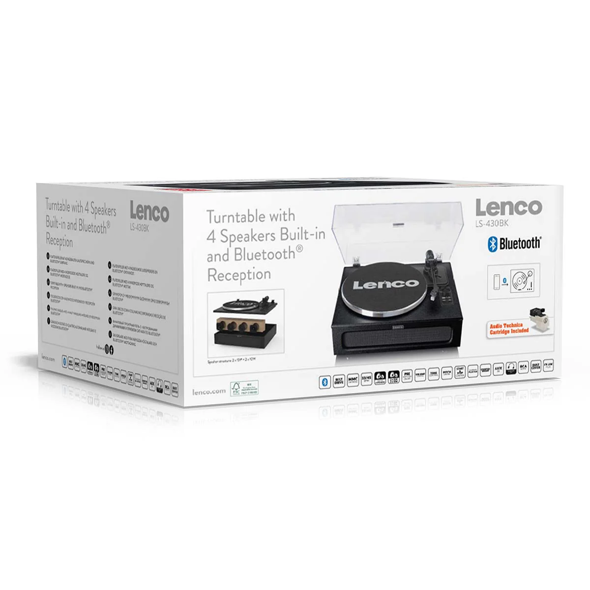 Lenco LS-430BK - Platine vinyle avec 4 haut-parleurs incorporés - Noir - Image 22