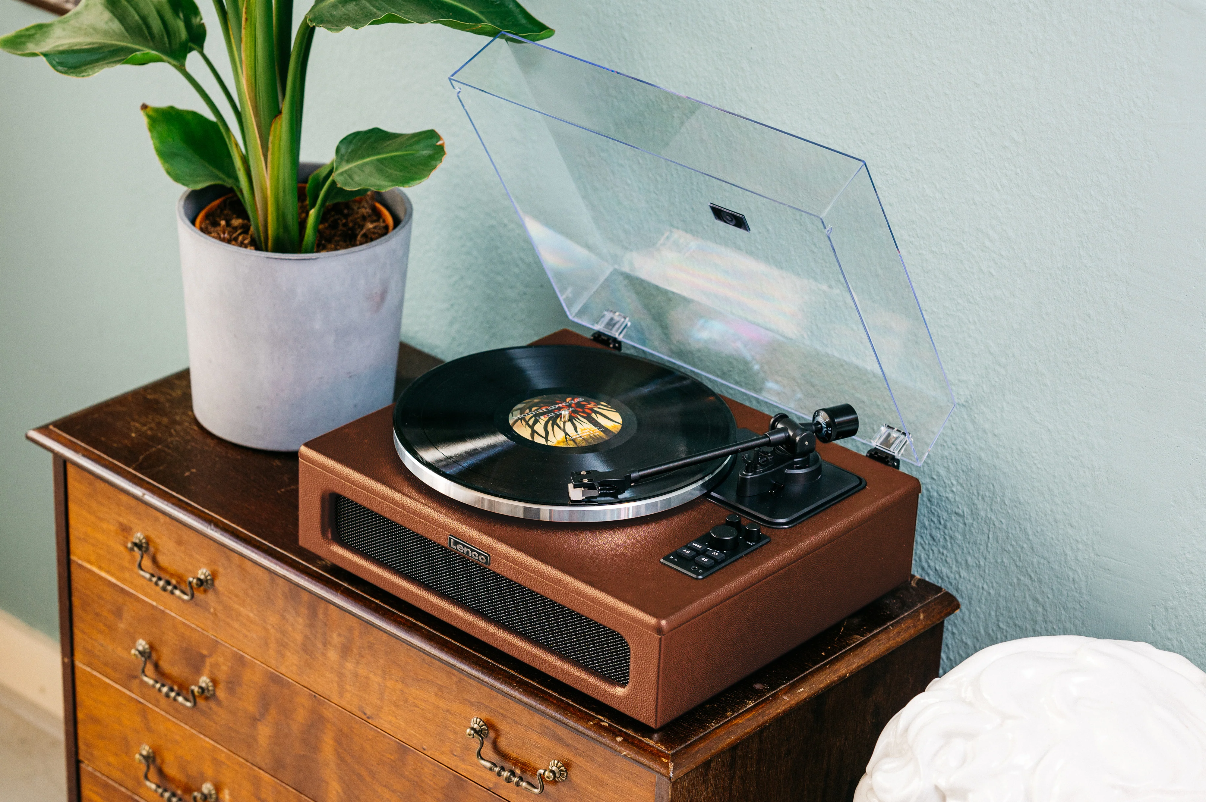 Lenco LS-430BN - Platine vinyle avec 4 haut-parleurs incorporés - Marron - Image 22