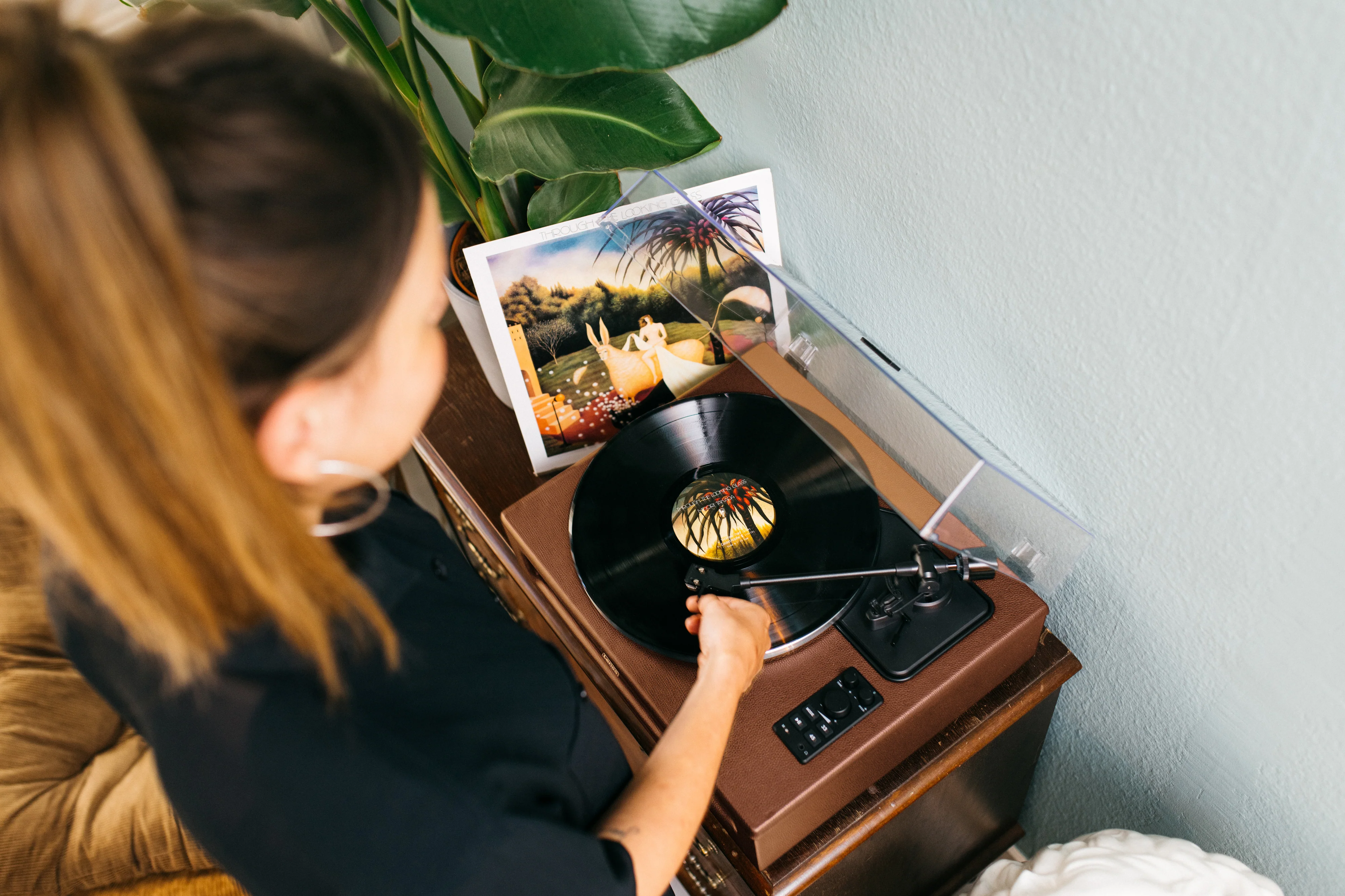 Lenco LS-430BN - Platine vinyle avec 4 haut-parleurs incorporés - Marron - Image 26