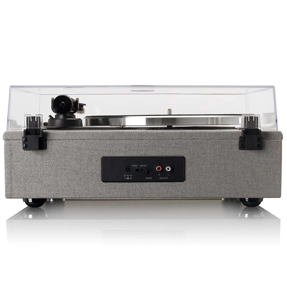 Lenco LS-440GY - Platine vinyle avec 4 haut-parleurs incorporés - Tissu - Gris - Image 5