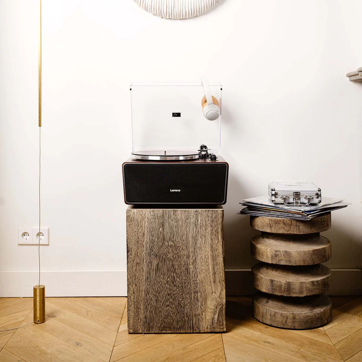 Lenco LS-470WA - Platine vinyle avec haut-parleurs intégrés et Bluetooth® - Noyer - Image 17
