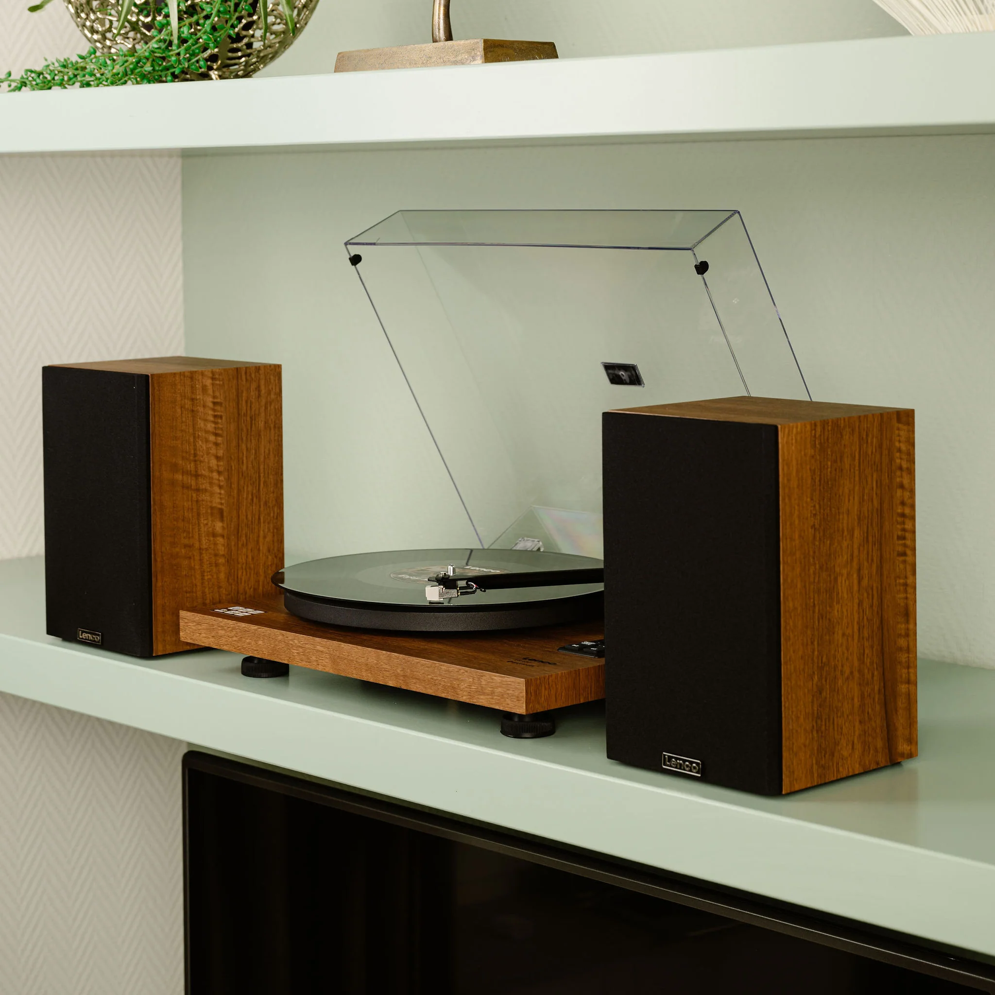 Lenco LS-480WD - Platine vinyle Bluetooth® avec deux haut-parleurs externes et 2 x 30 watts RMS, bois - Image 12