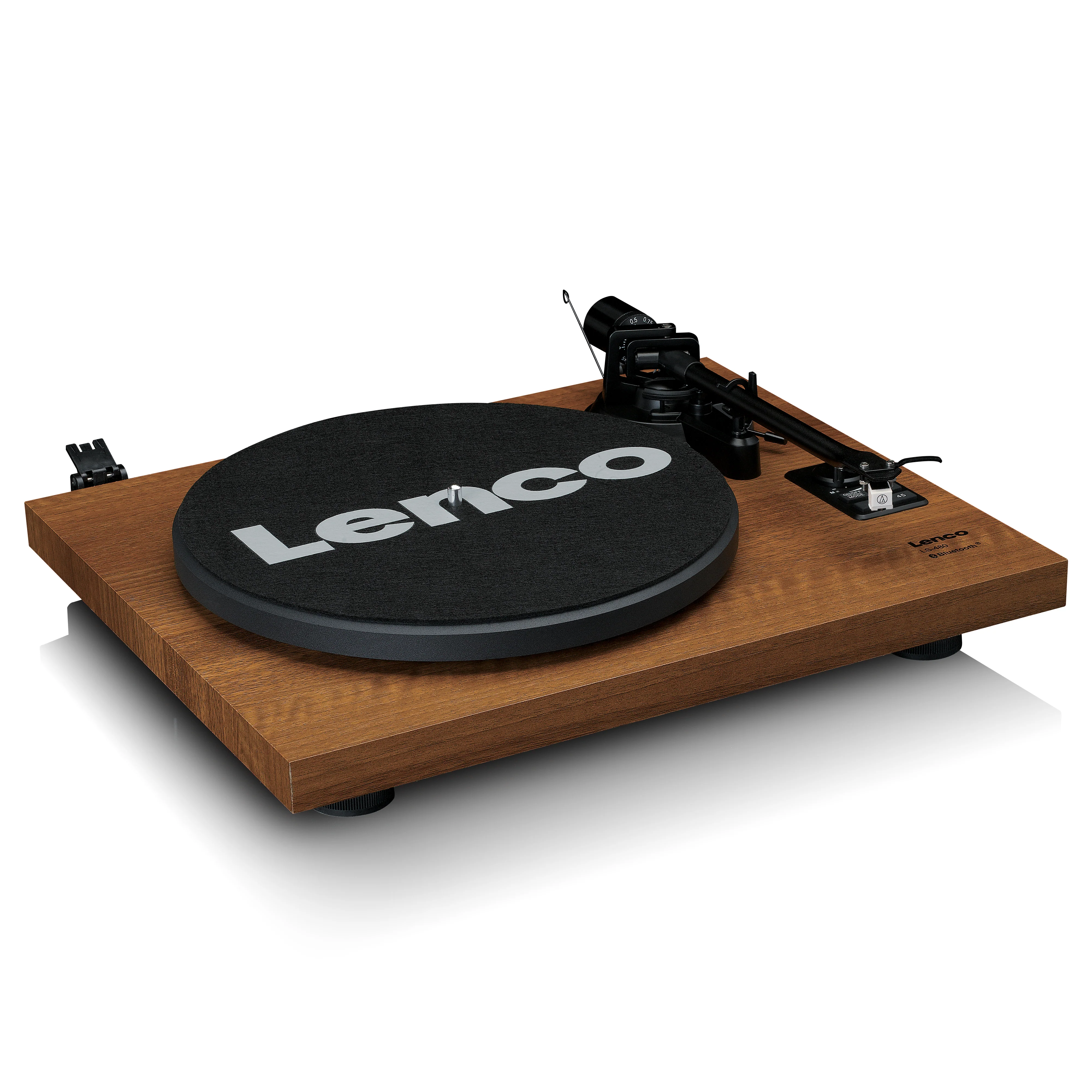 Lenco LS-480WD - Platine vinyle Bluetooth® avec deux haut-parleurs externes et 2 x 30 watts RMS, bois - Image 3