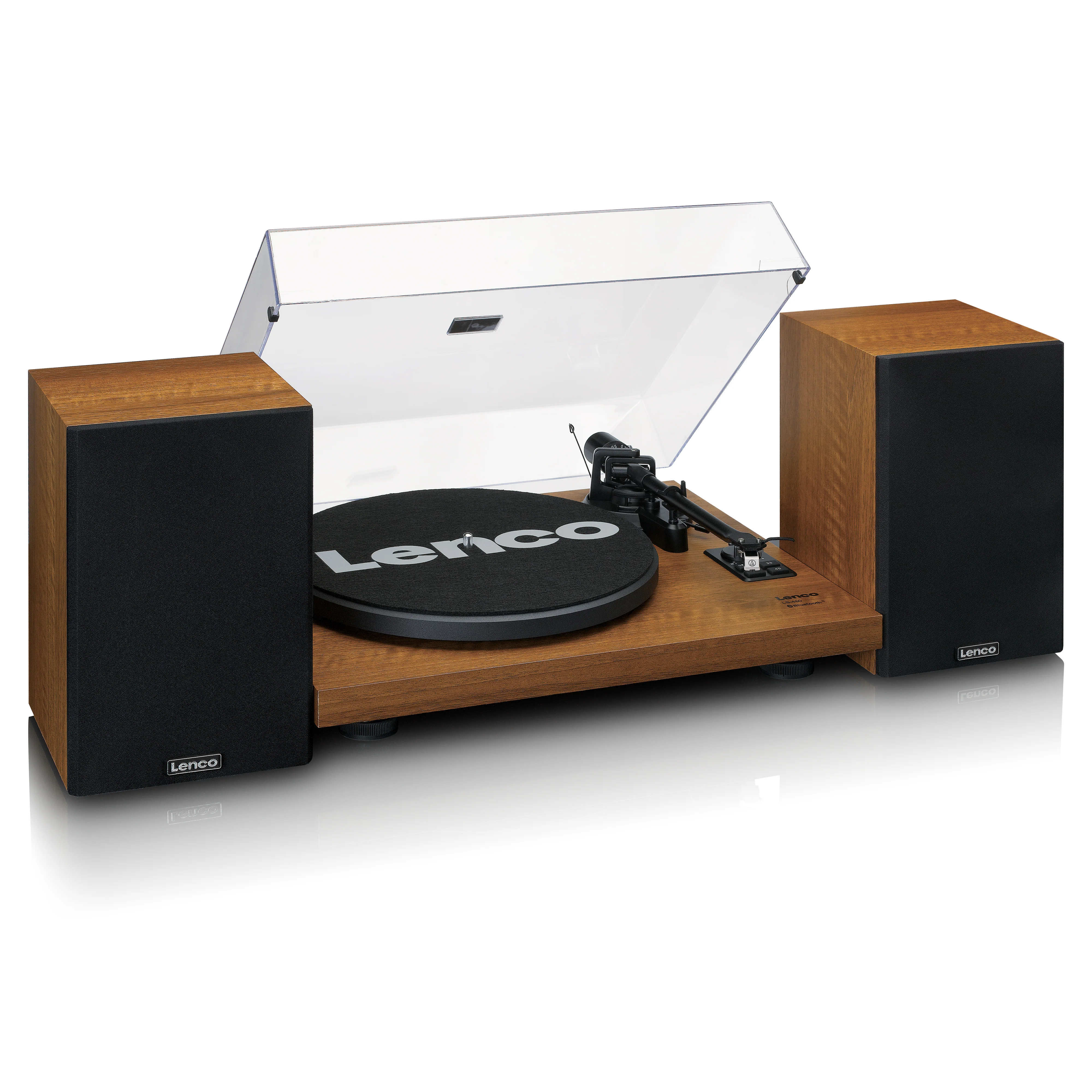 Lenco LS-480WD - Platine vinyle Bluetooth® avec deux haut-parleurs externes et 2 x 30 watts RMS, bois - Image 4