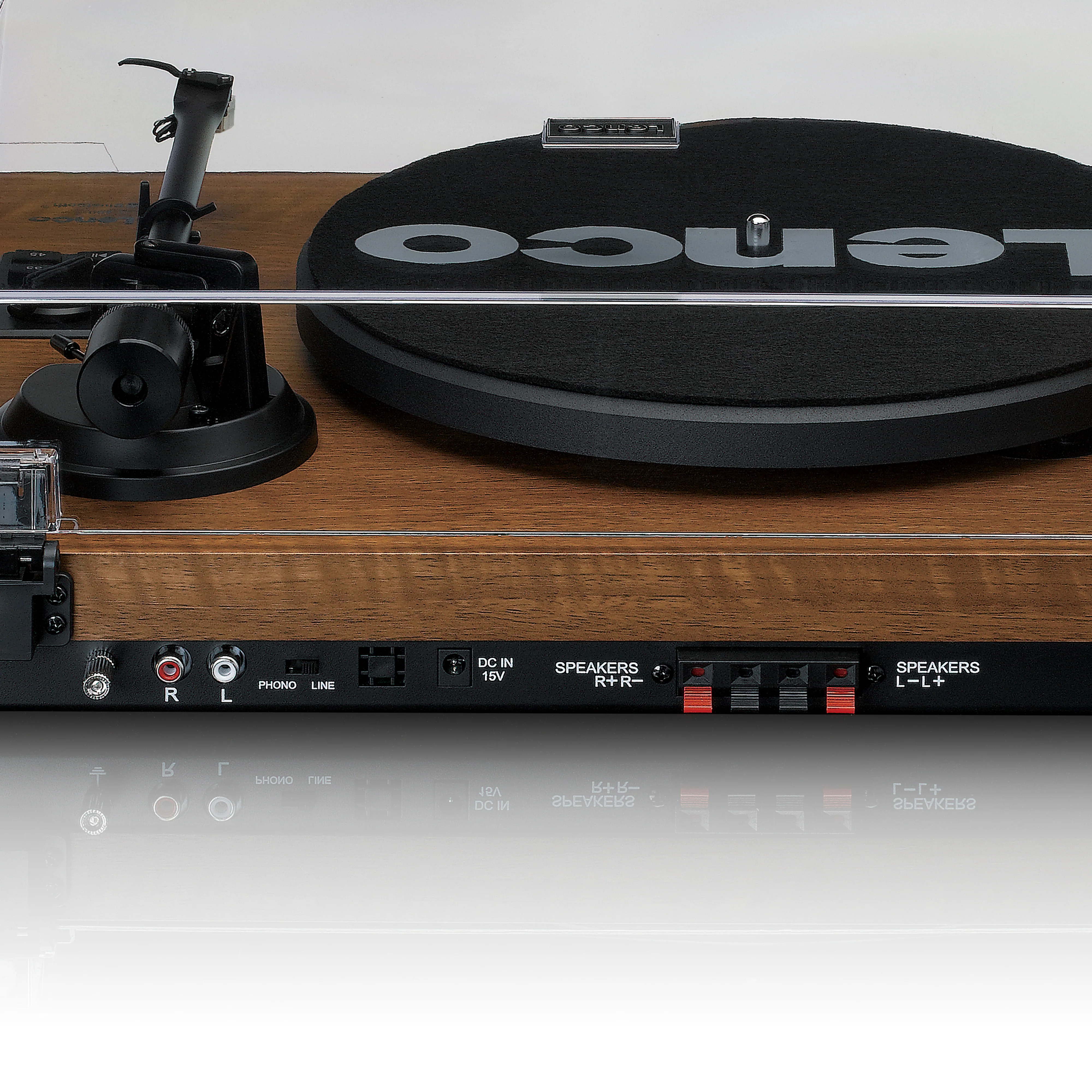Lenco LS-480WD - Platine vinyle Bluetooth® avec deux haut-parleurs externes et 2 x 30 watts RMS, bois - Image 8