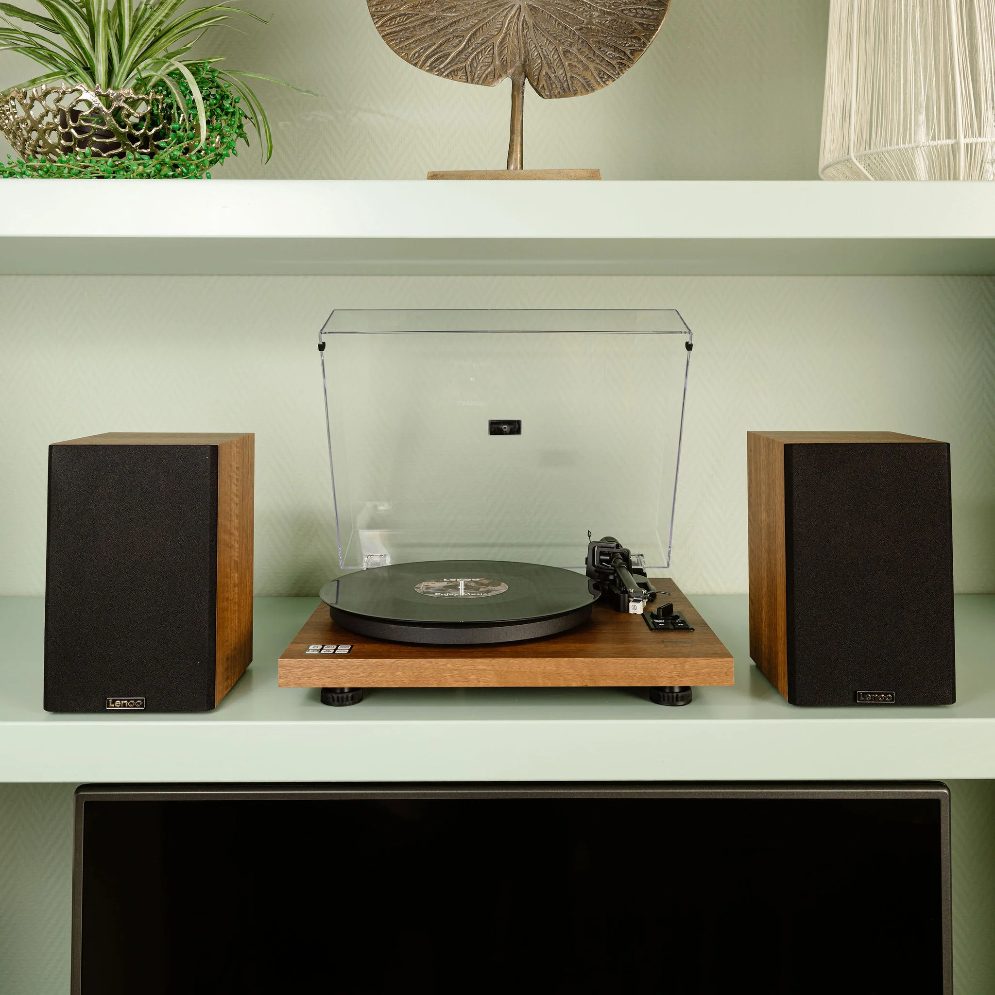 Lenco LS-480WD - Platine vinyle Bluetooth® avec deux haut-parleurs externes et 2 x 30 watts RMS, bois - Image 9