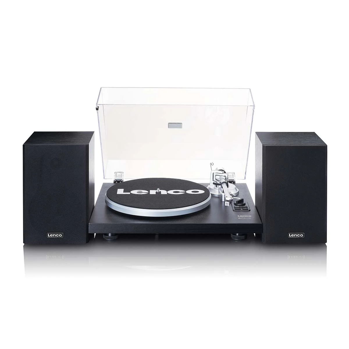 Lenco LS-500BK - Platine avec amplificateur intégré, Bluetooth® et deux enceintes externes - Noir - Image 4