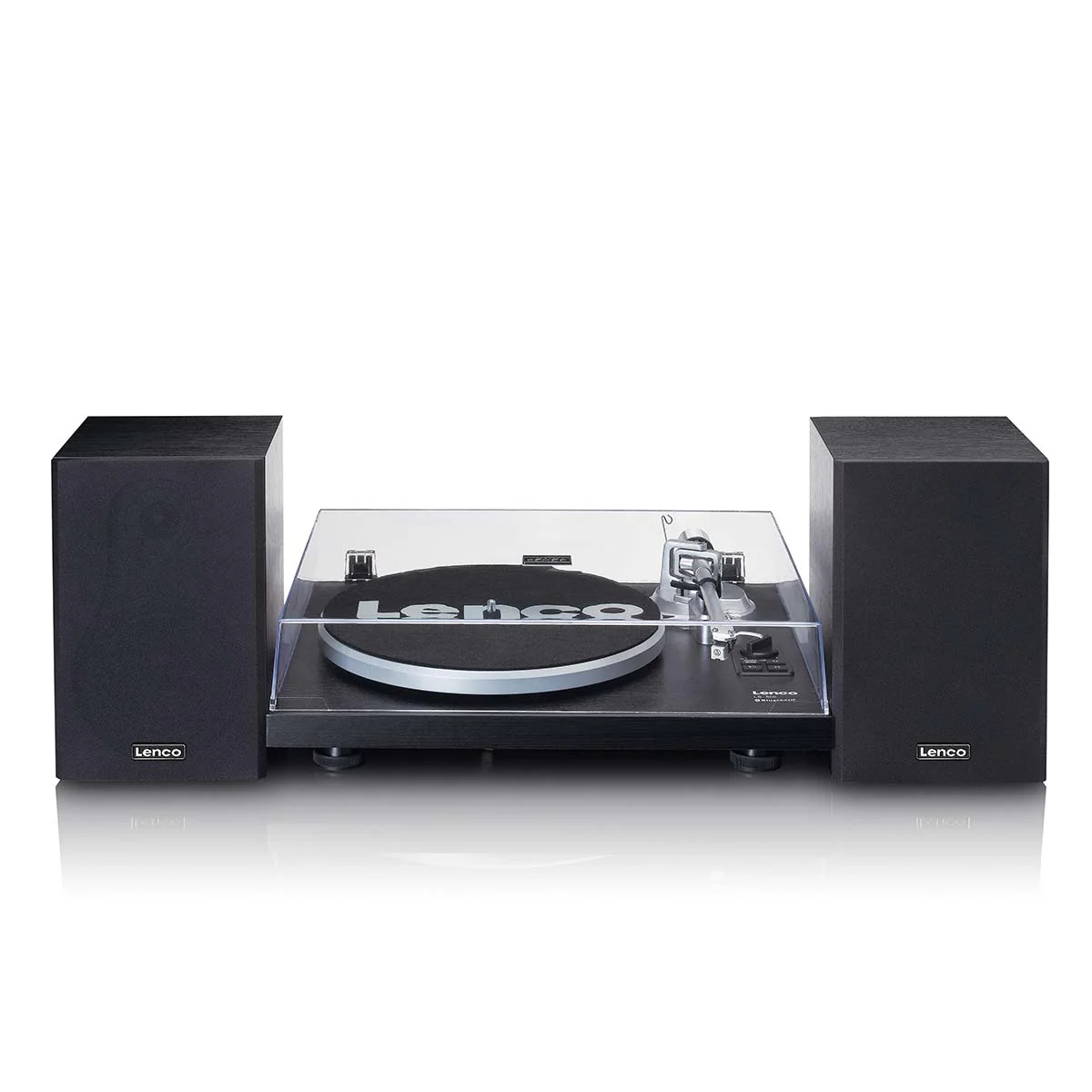 Lenco LS-500BK - Platine avec amplificateur intégré, Bluetooth® et deux enceintes externes - Noir - Image 5