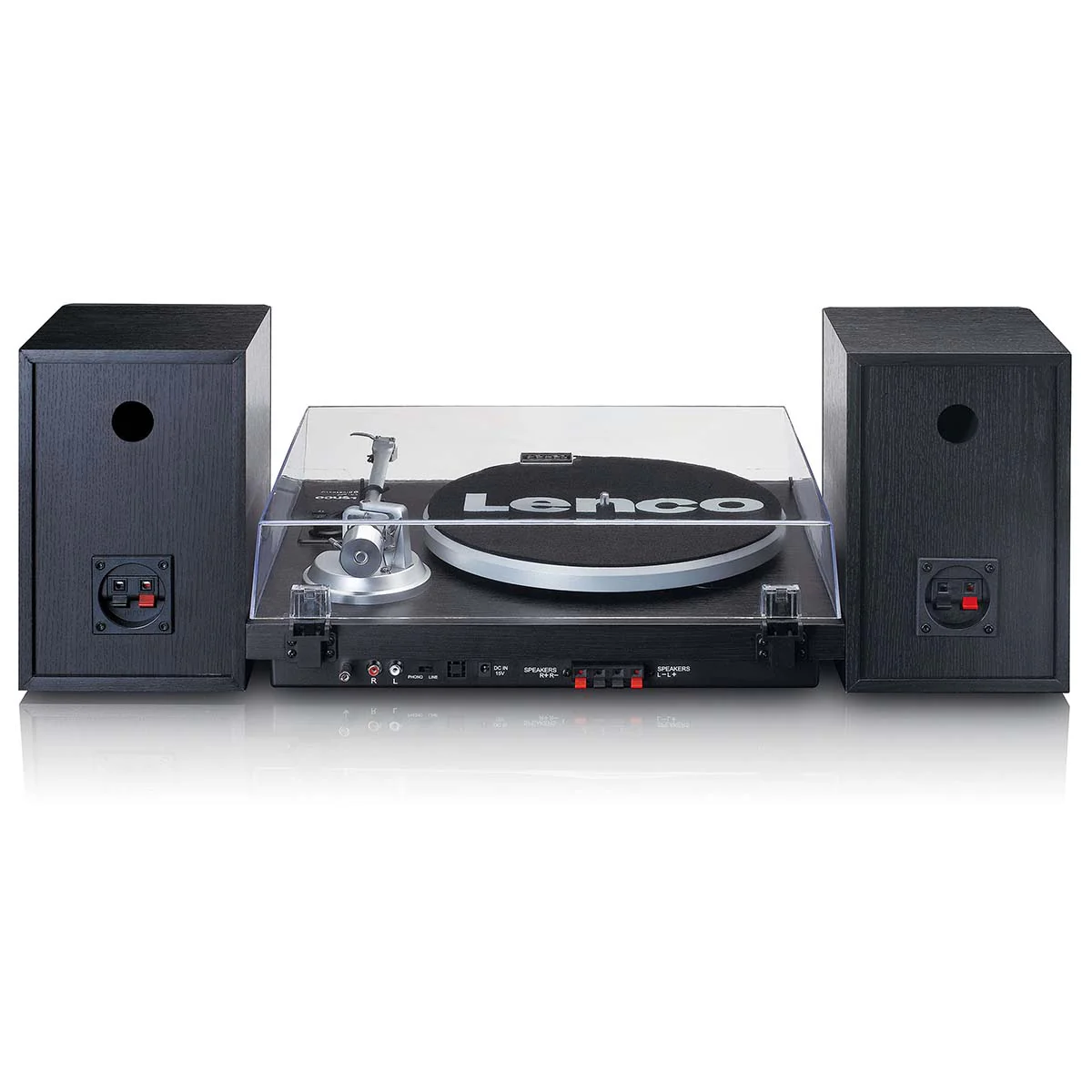 Lenco LS-500BK - Platine avec amplificateur intégré, Bluetooth® et deux enceintes externes - Noir - Image 6