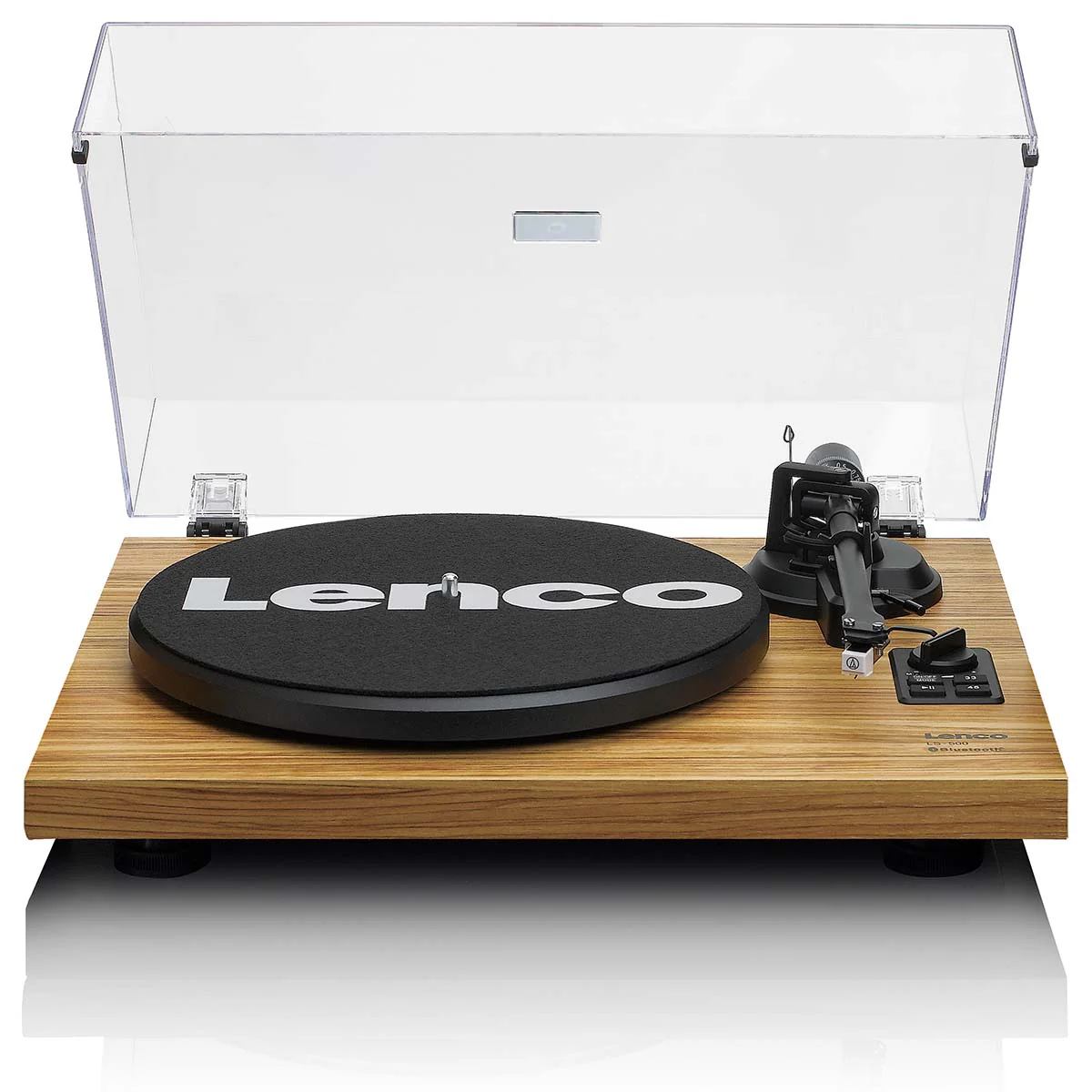 Lenco LS-500OK - Platine avec amplificateur intégré, Bluetooth® et deux enceintes externes - Bois - Image 4