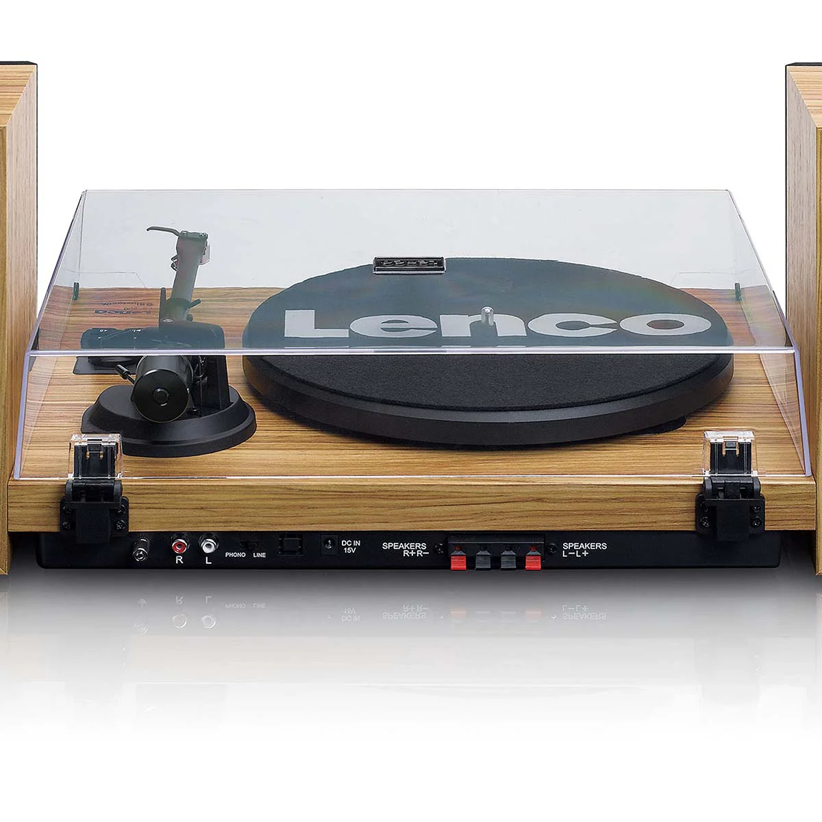 Lenco LS-500OK - Platine avec amplificateur intégré, Bluetooth® et deux enceintes externes - Bois - Image 6