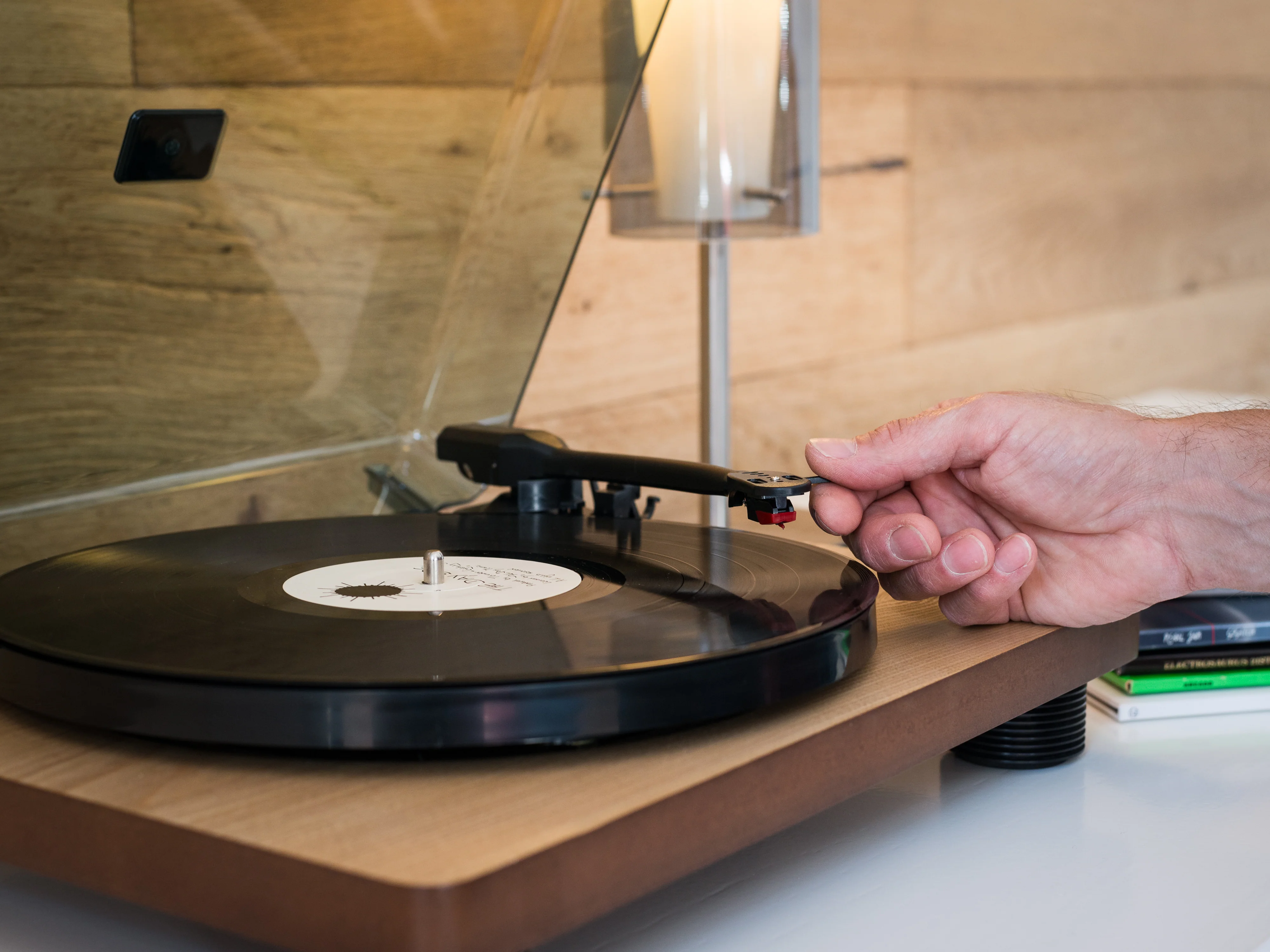 Lenco LS-50WD - platine avec haut-parleurs intégrés et encodage USB - Bois - Image 13