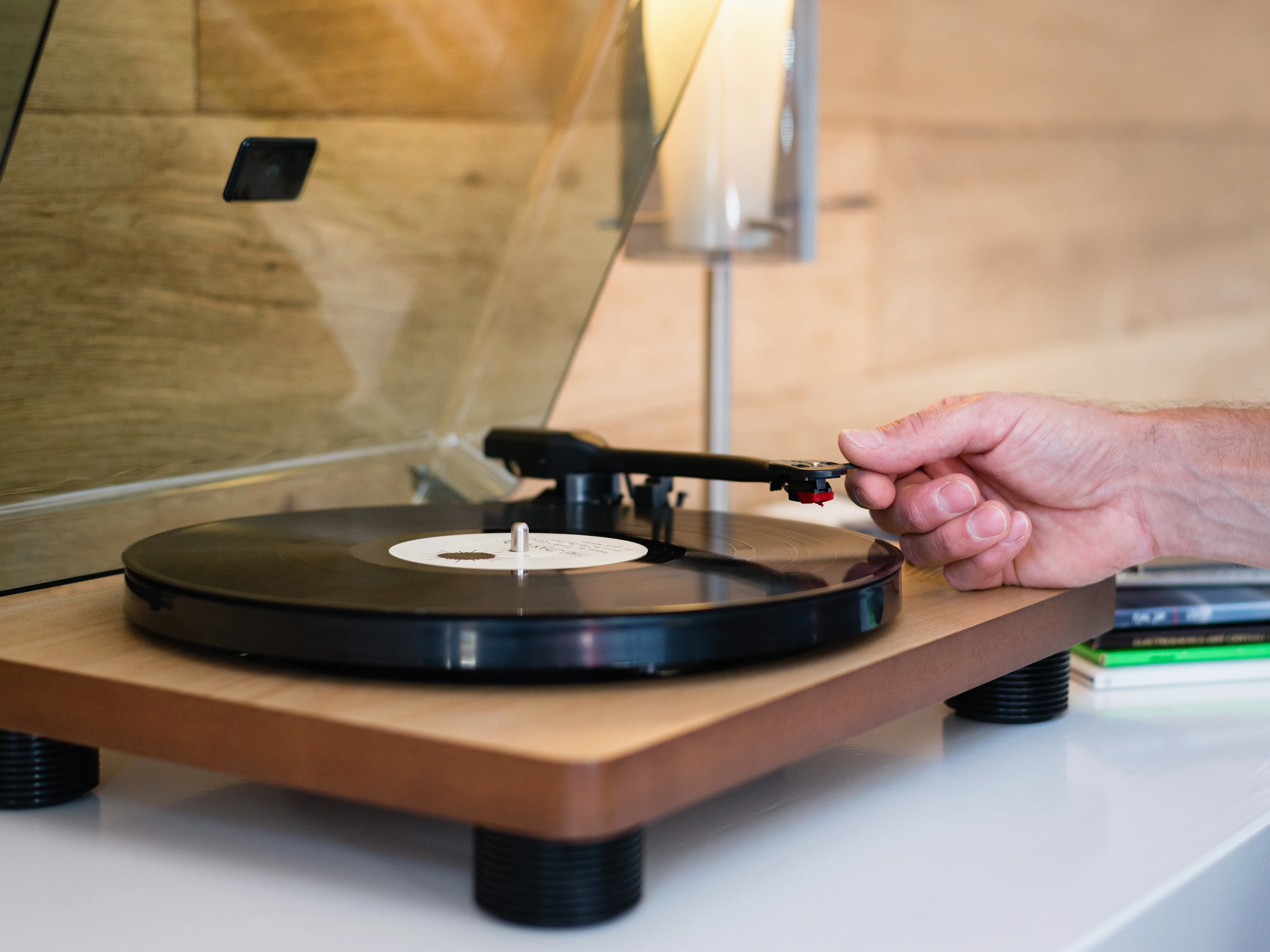 Lenco LS-50WD - platine avec haut-parleurs intégrés et encodage USB - Bois - Image 14