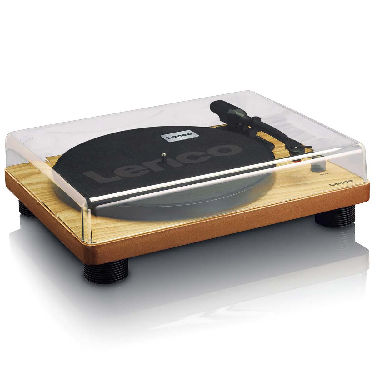 Lenco LS-50WD - platine avec haut-parleurs intégrés et encodage USB - Bois - Image 4