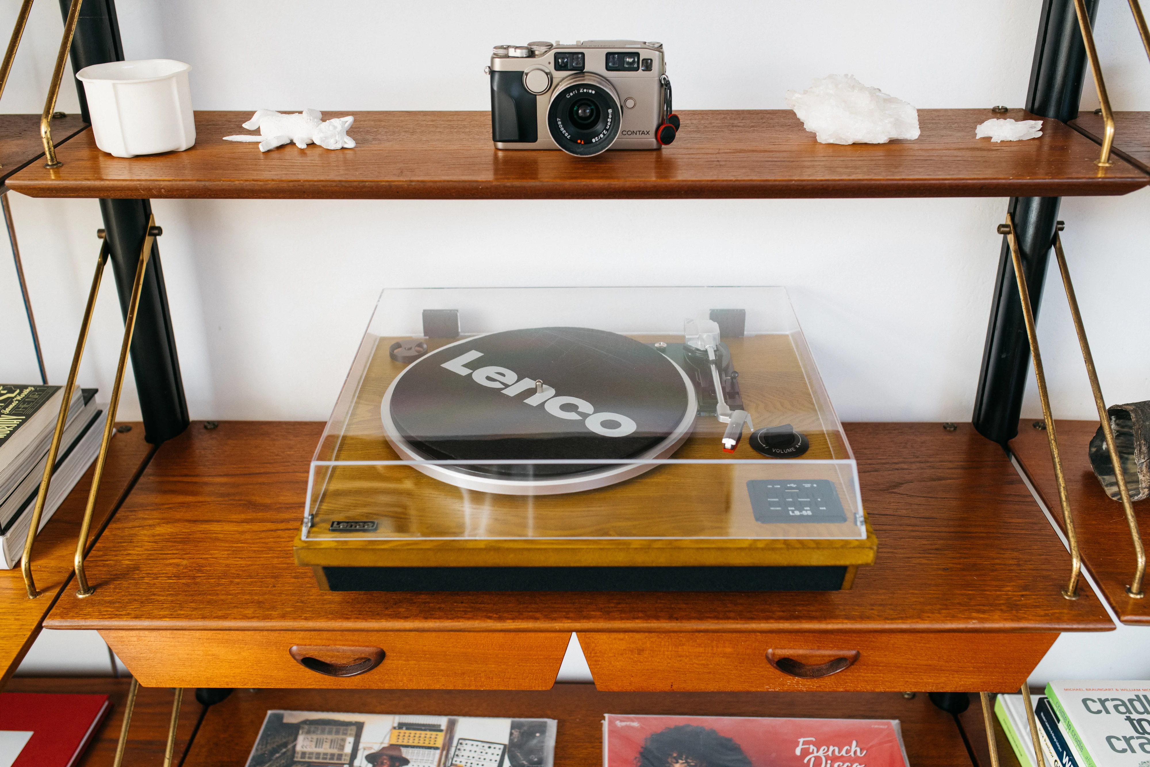 Lenco LS-55WA - Platine vinyle avec Bluetooth®, USB, MP3, haut-parleurs - Bois - Image 17