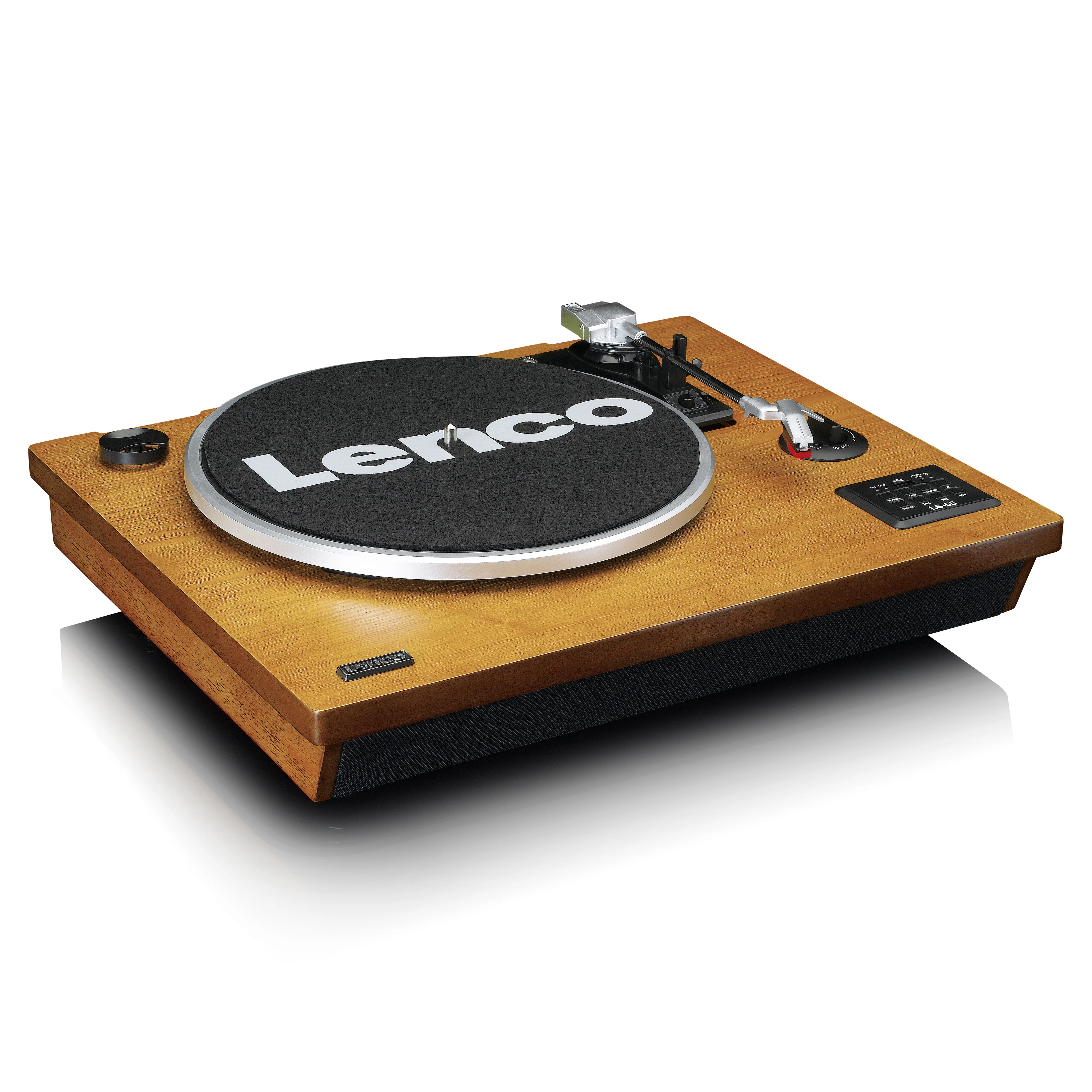 Lenco LS-55WA - Platine vinyle avec Bluetooth®, USB, MP3, haut-parleurs - Bois - Image 4