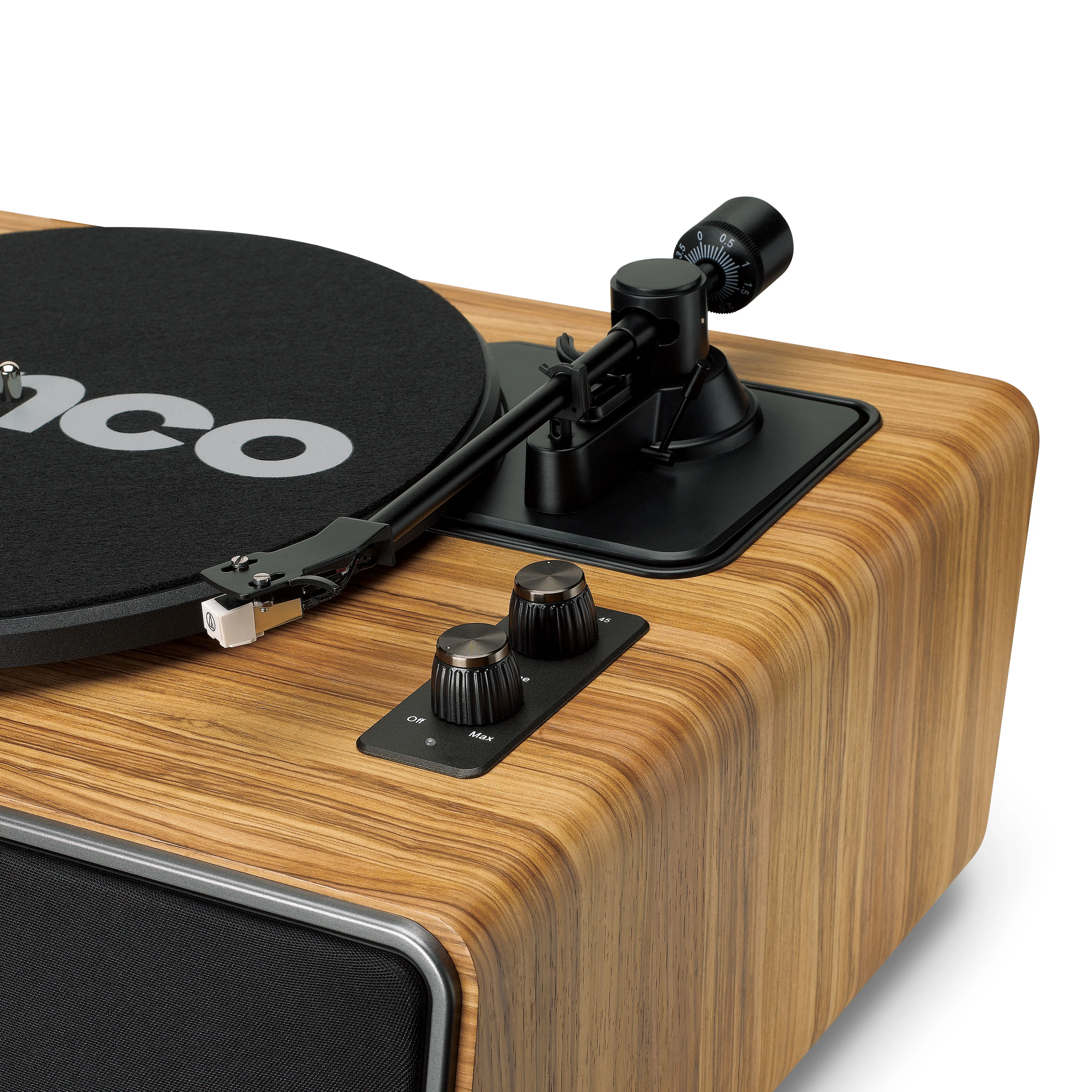 Lenco LS-570OK - Platine vinyle avec haut-parleurs intégrés et Bluetooth® - Platine vinyle sur pieds - Chêne - Image 13