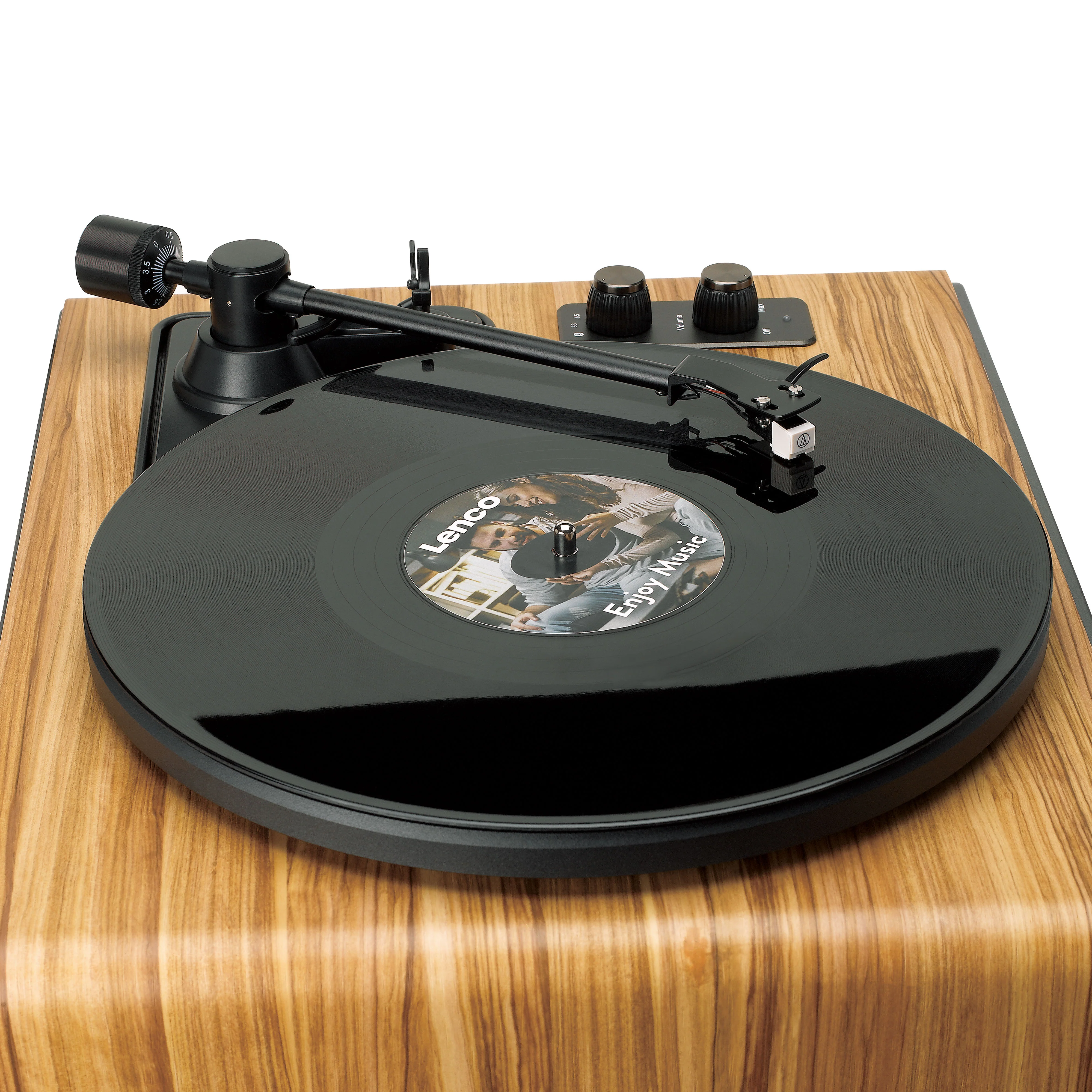 Lenco LS-570OK - Platine vinyle avec haut-parleurs intégrés et Bluetooth® - Platine vinyle sur pieds - Chêne - Image 18