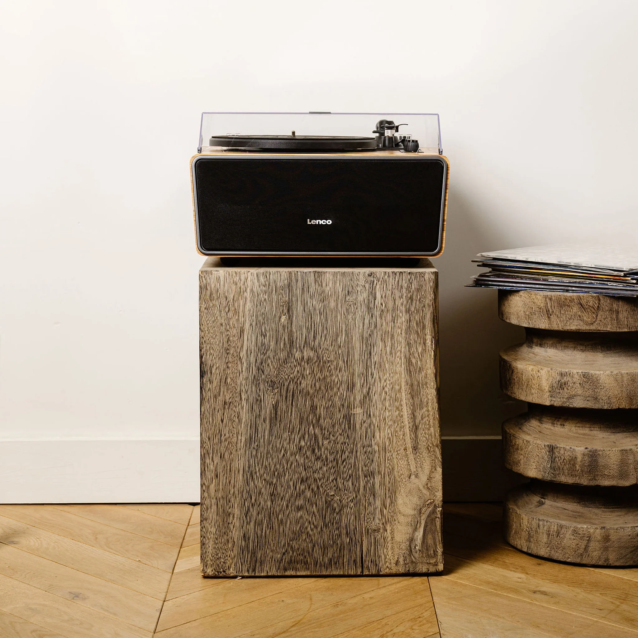 Lenco LS-570OK - Platine vinyle avec haut-parleurs intégrés et Bluetooth® - Platine vinyle sur pieds - Chêne - Image 30