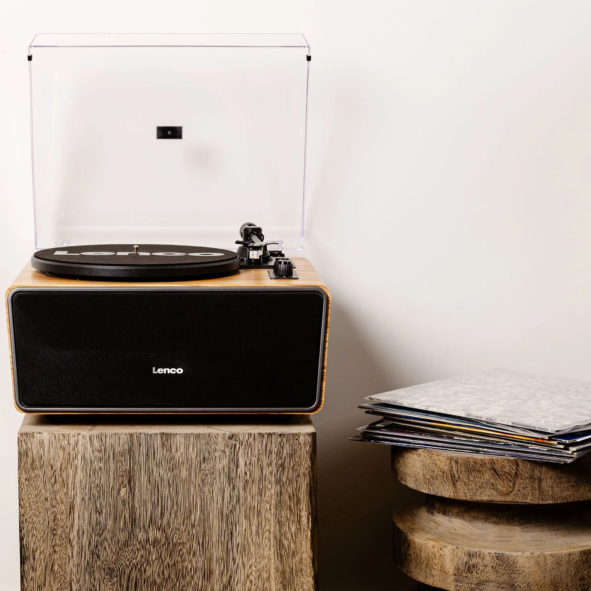 Lenco LS-570OK - Platine vinyle avec haut-parleurs intégrés et Bluetooth® - Platine vinyle sur pieds - Chêne - Image 32