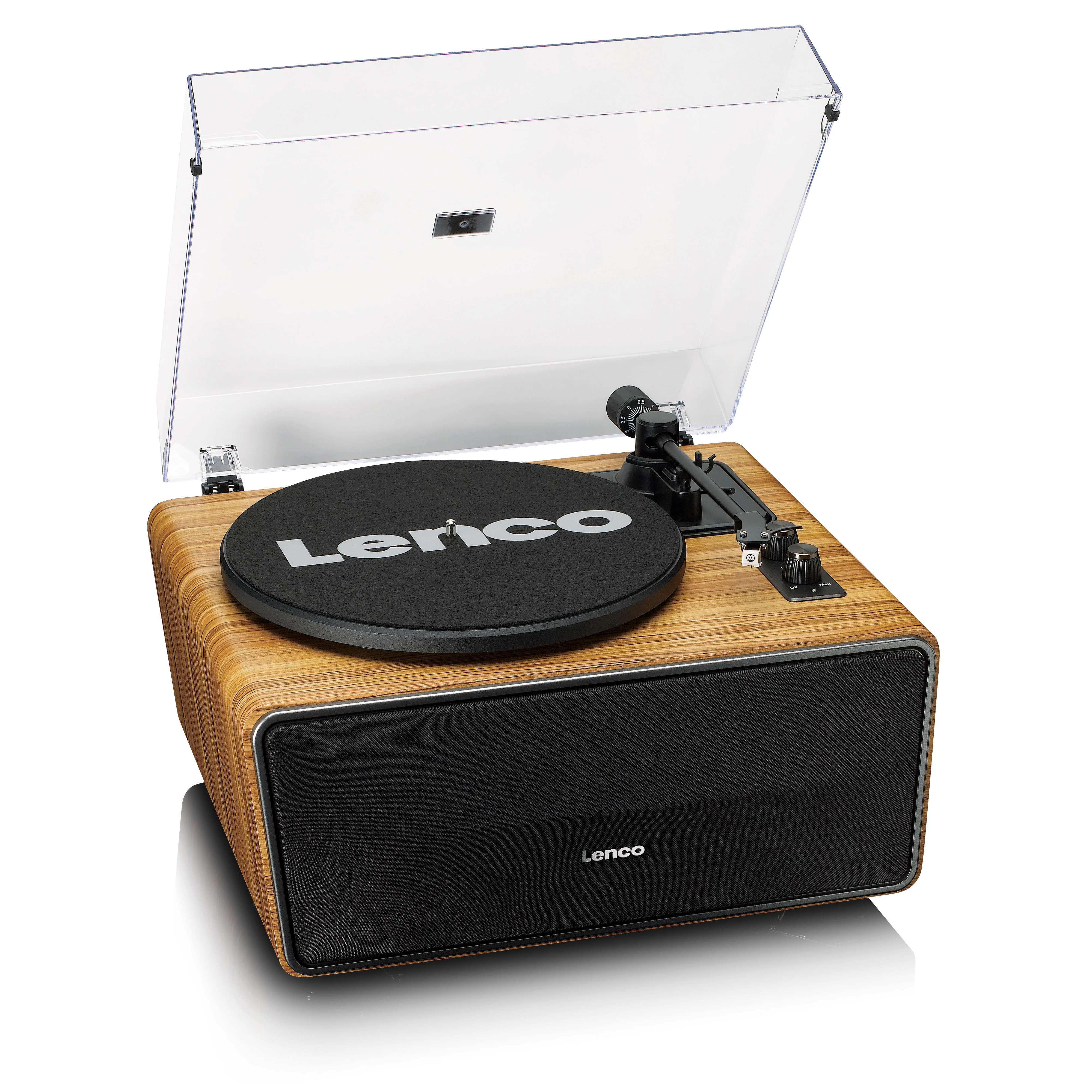 Lenco LS-570OK - Platine vinyle avec haut-parleurs intégrés et Bluetooth® - Platine vinyle sur pieds - Chêne - Image 4