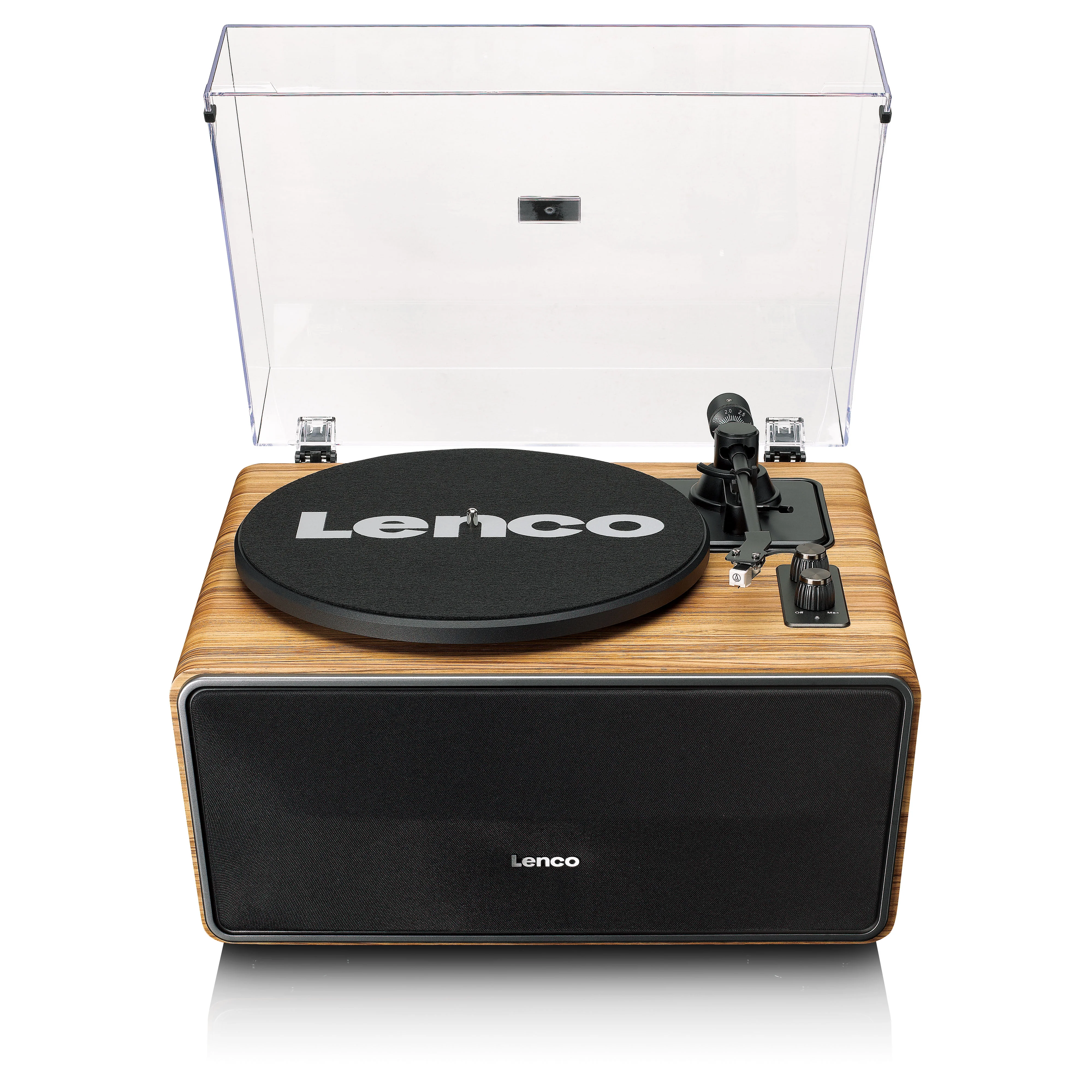 Lenco LS-570OK - Platine vinyle avec haut-parleurs intégrés et Bluetooth® - Platine vinyle sur pieds - Chêne - Image 5