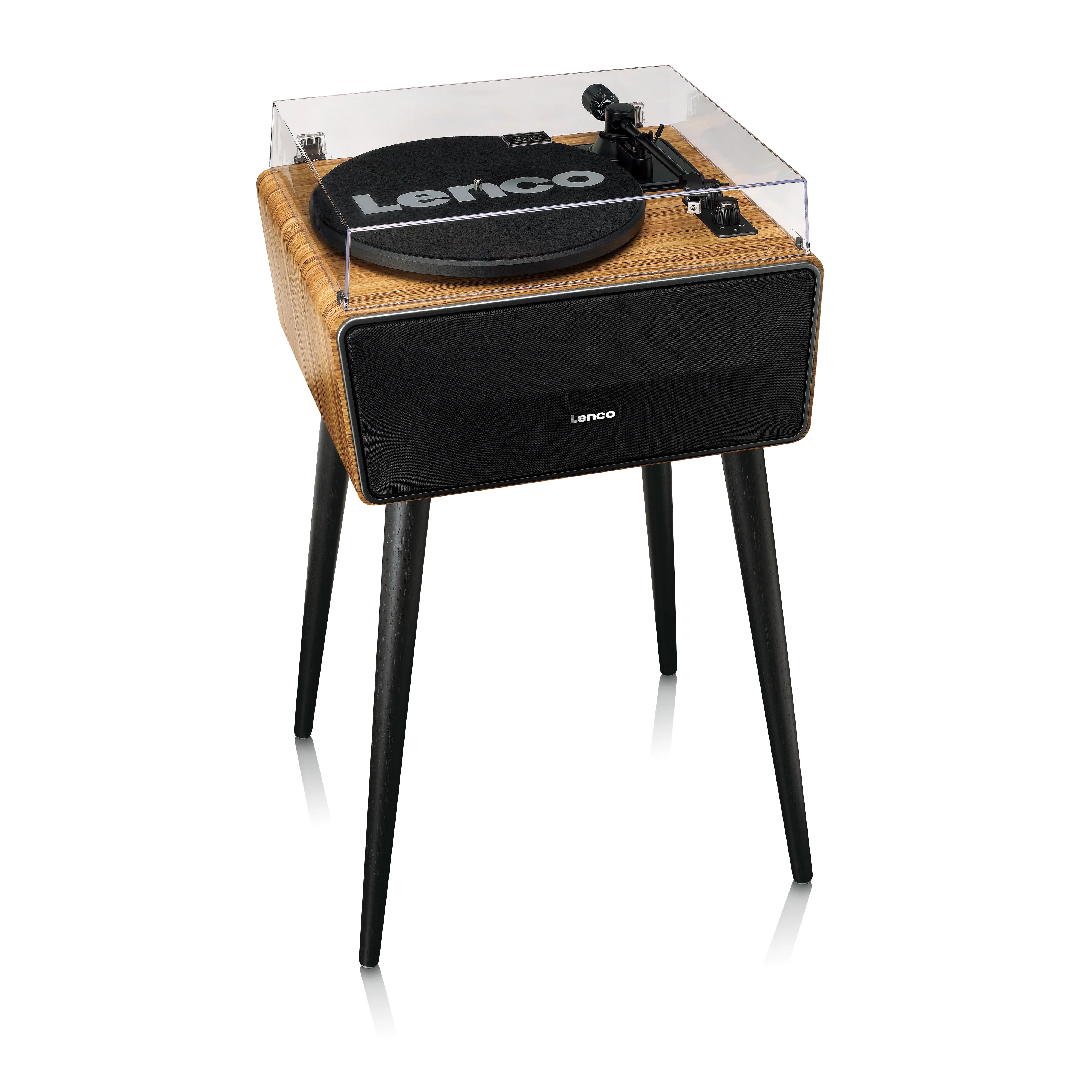 Lenco LS-570OK - Platine vinyle avec haut-parleurs intégrés et Bluetooth® - Platine vinyle sur pieds - Chêne - Image 7