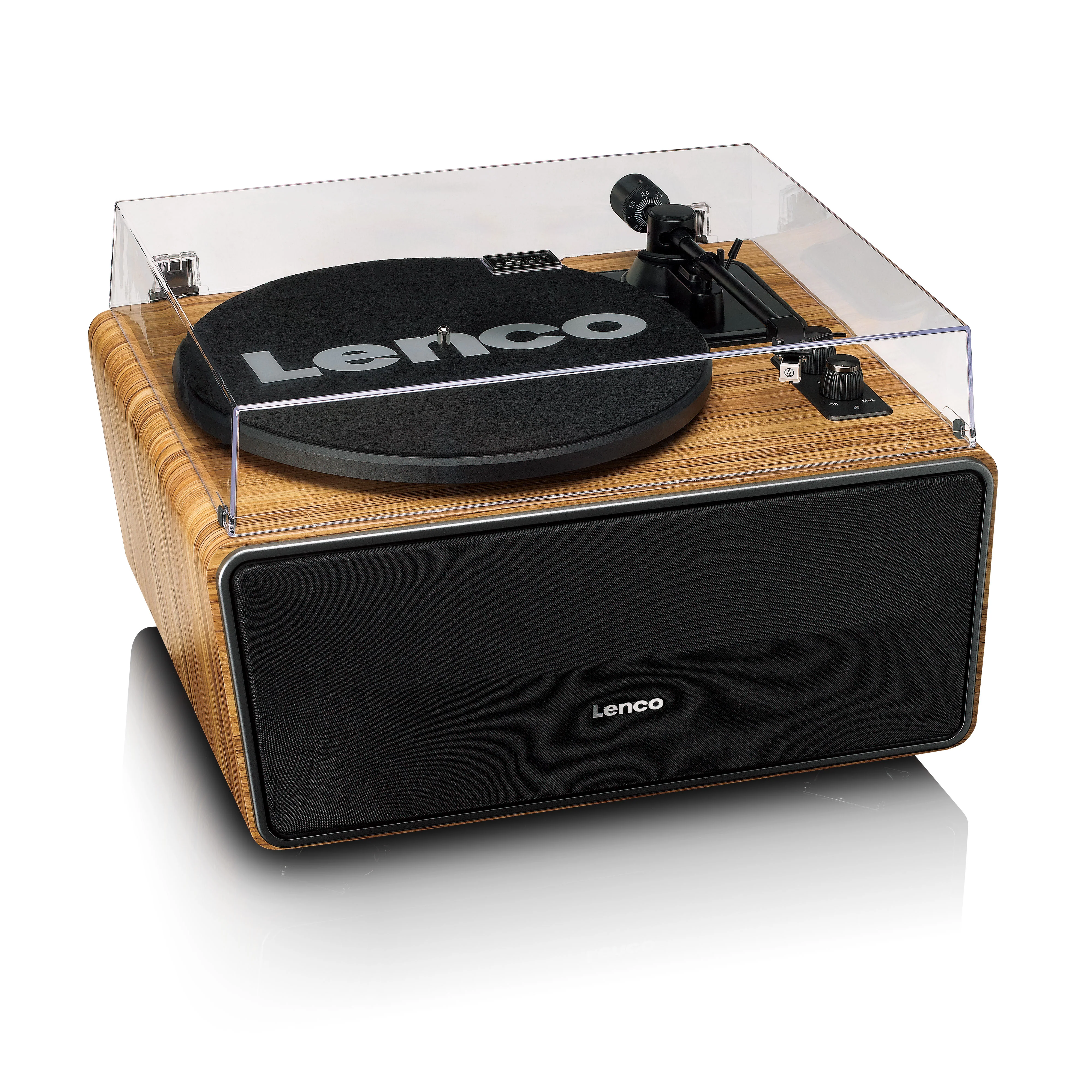 Lenco LS-570OK - Platine vinyle avec haut-parleurs intégrés et Bluetooth® - Platine vinyle sur pieds - Chêne - Image 8