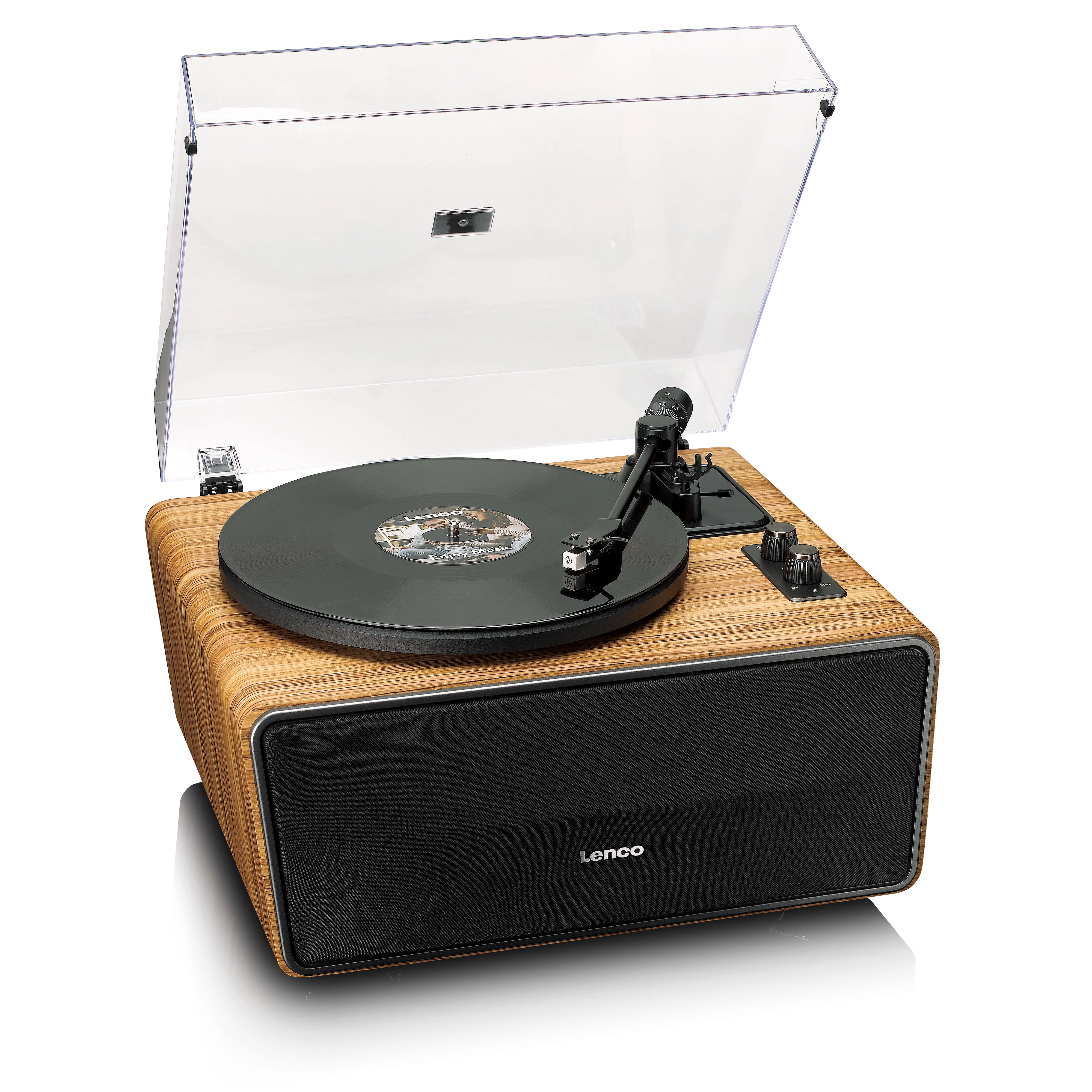 Lenco LS-570OK - Platine vinyle avec haut-parleurs intégrés et Bluetooth® - Platine vinyle sur pieds - Chêne - Image 9