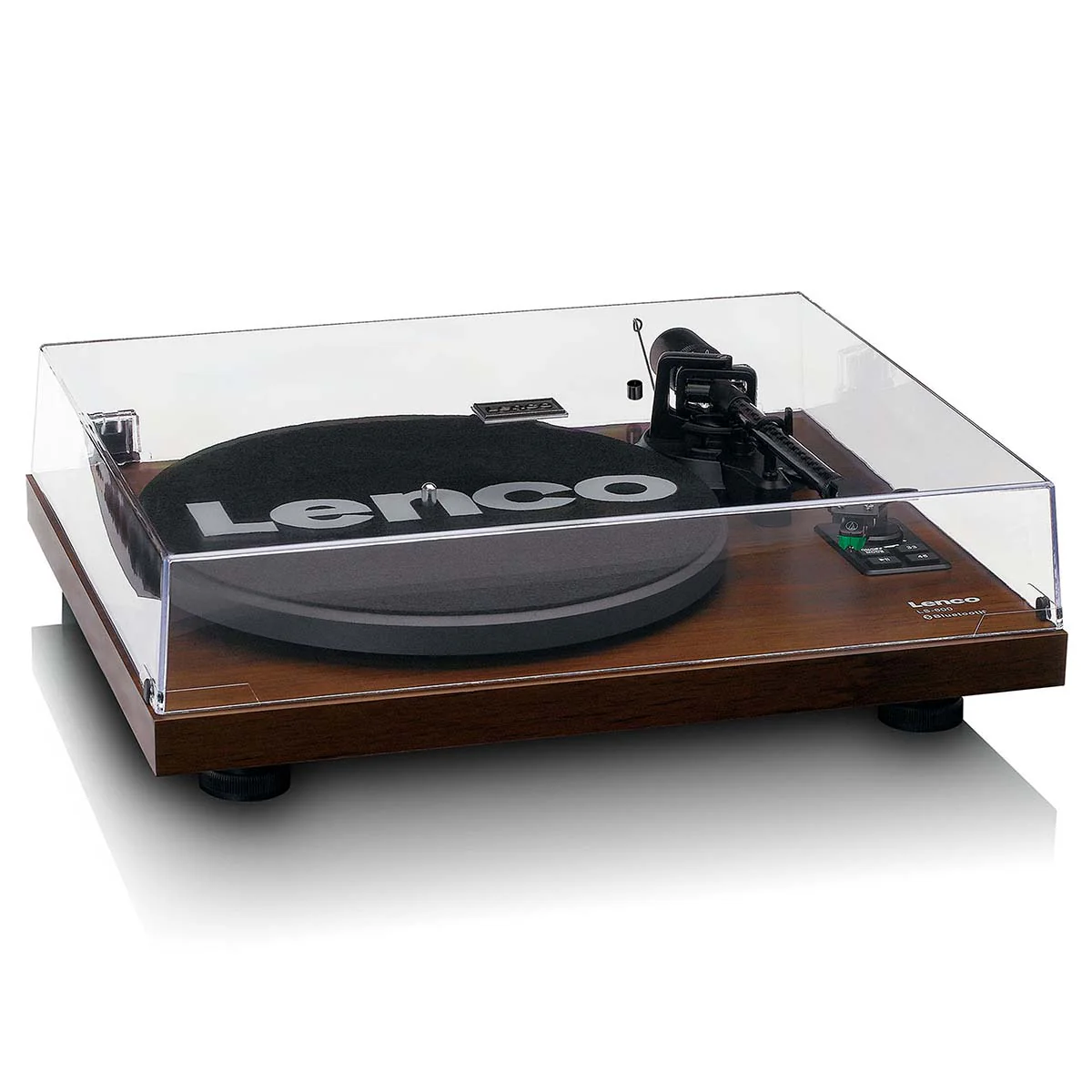 Lenco LS-600WA -Tourne-disque avec amplificateur intégré et Bluetooth® plus 2 haut-parleurs externes - Noyer - Image 10