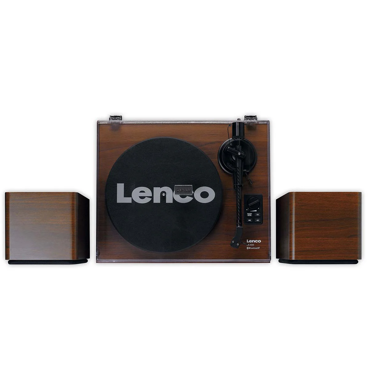 Lenco LS-600WA -Tourne-disque avec amplificateur intégré et Bluetooth® plus 2 haut-parleurs externes - Noyer - Image 15