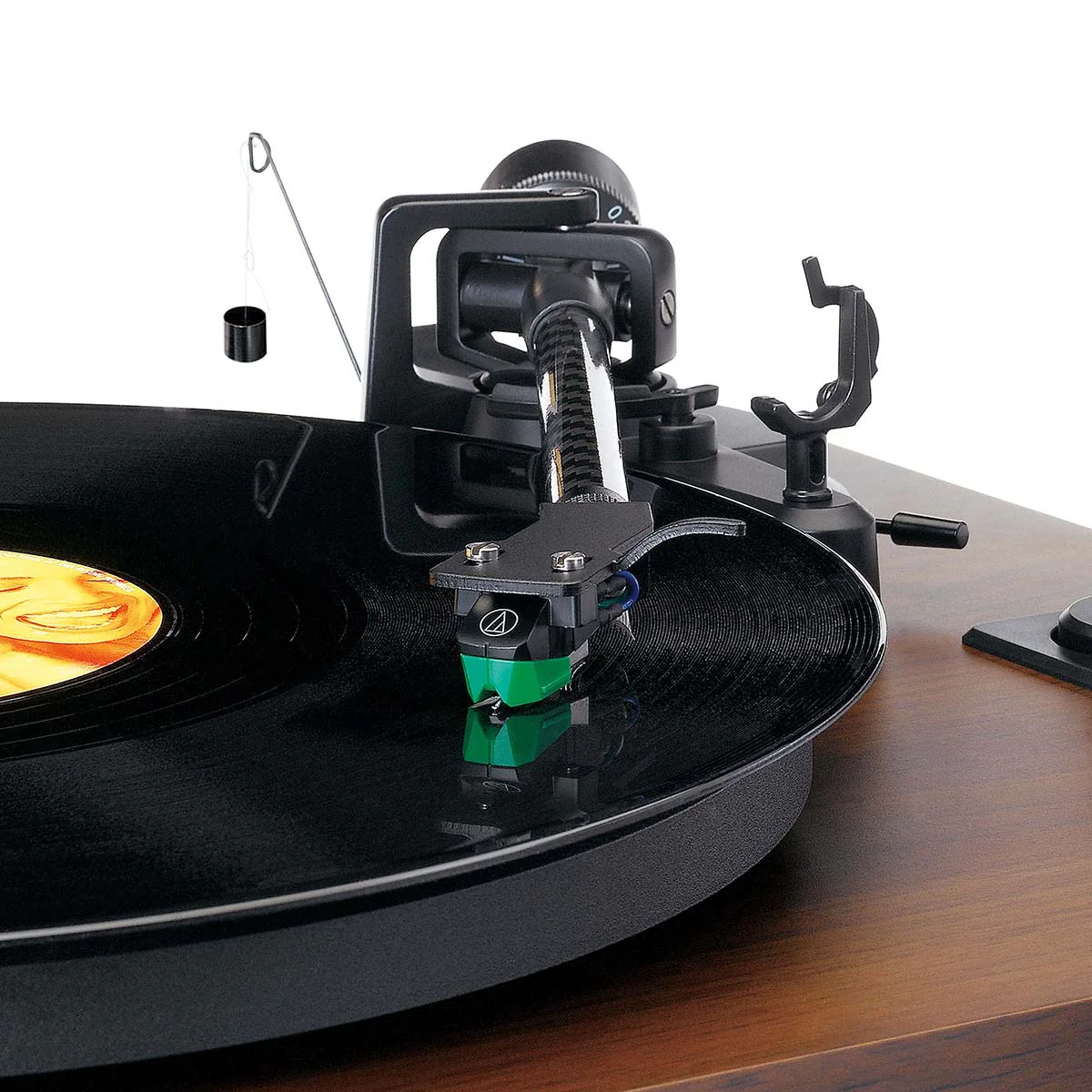 Lenco LS-600WA -Tourne-disque avec amplificateur intégré et Bluetooth® plus 2 haut-parleurs externes - Noyer - Image 16