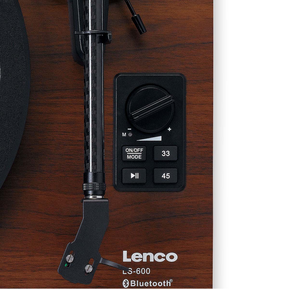 Lenco LS-600WA -Tourne-disque avec amplificateur intégré et Bluetooth® plus 2 haut-parleurs externes - Noyer - Image 17