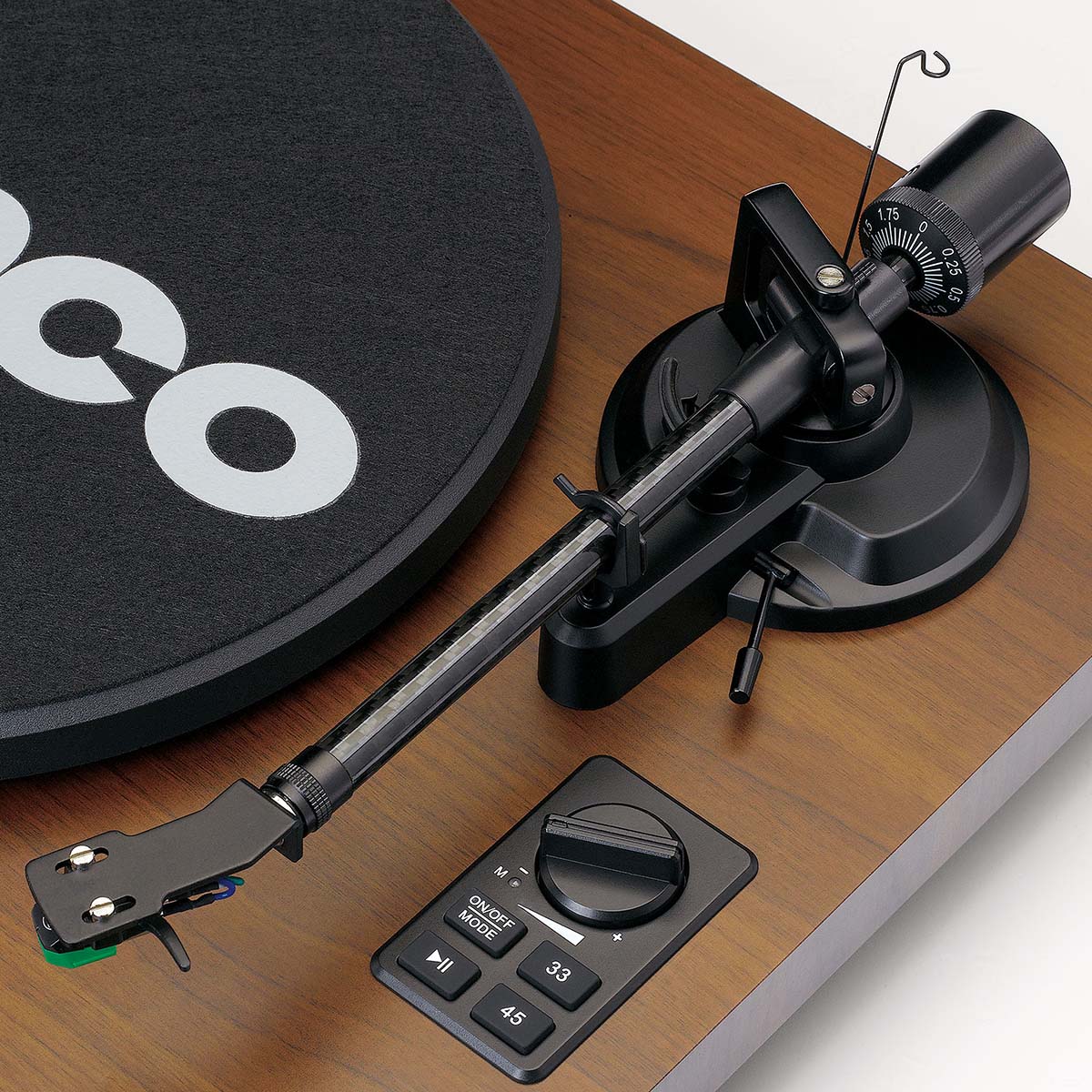 Lenco LS-600WA -Tourne-disque avec amplificateur intégré et Bluetooth® plus 2 haut-parleurs externes - Noyer - Image 19