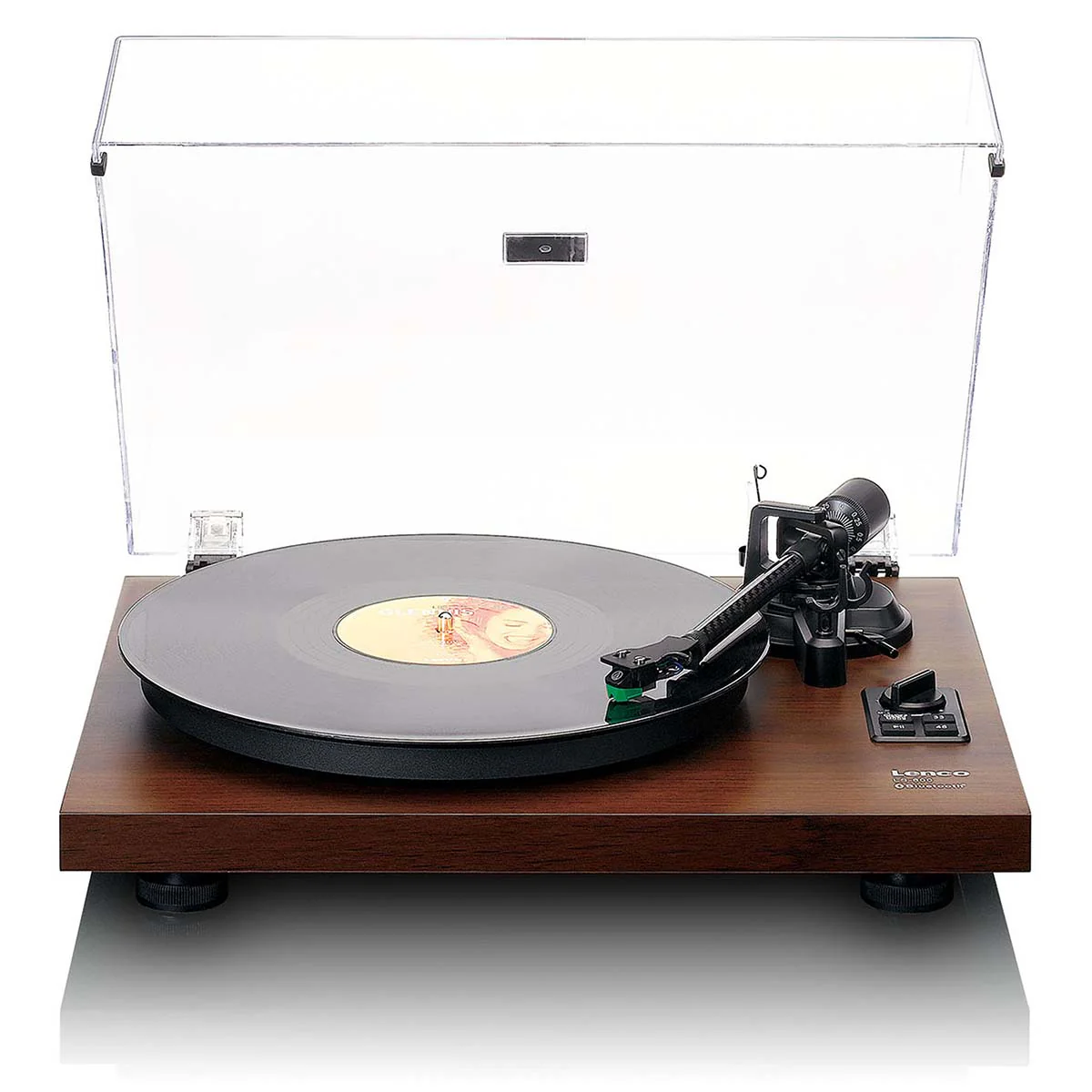 Lenco LS-600WA -Tourne-disque avec amplificateur intégré et Bluetooth® plus 2 haut-parleurs externes - Noyer - Image 22