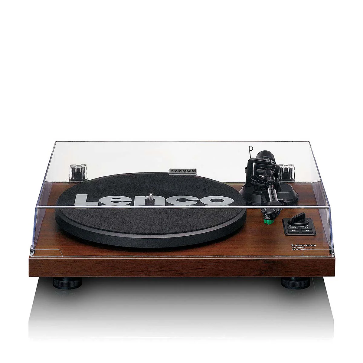 Lenco LS-600WA -Tourne-disque avec amplificateur intégré et Bluetooth® plus 2 haut-parleurs externes - Noyer - Image 5
