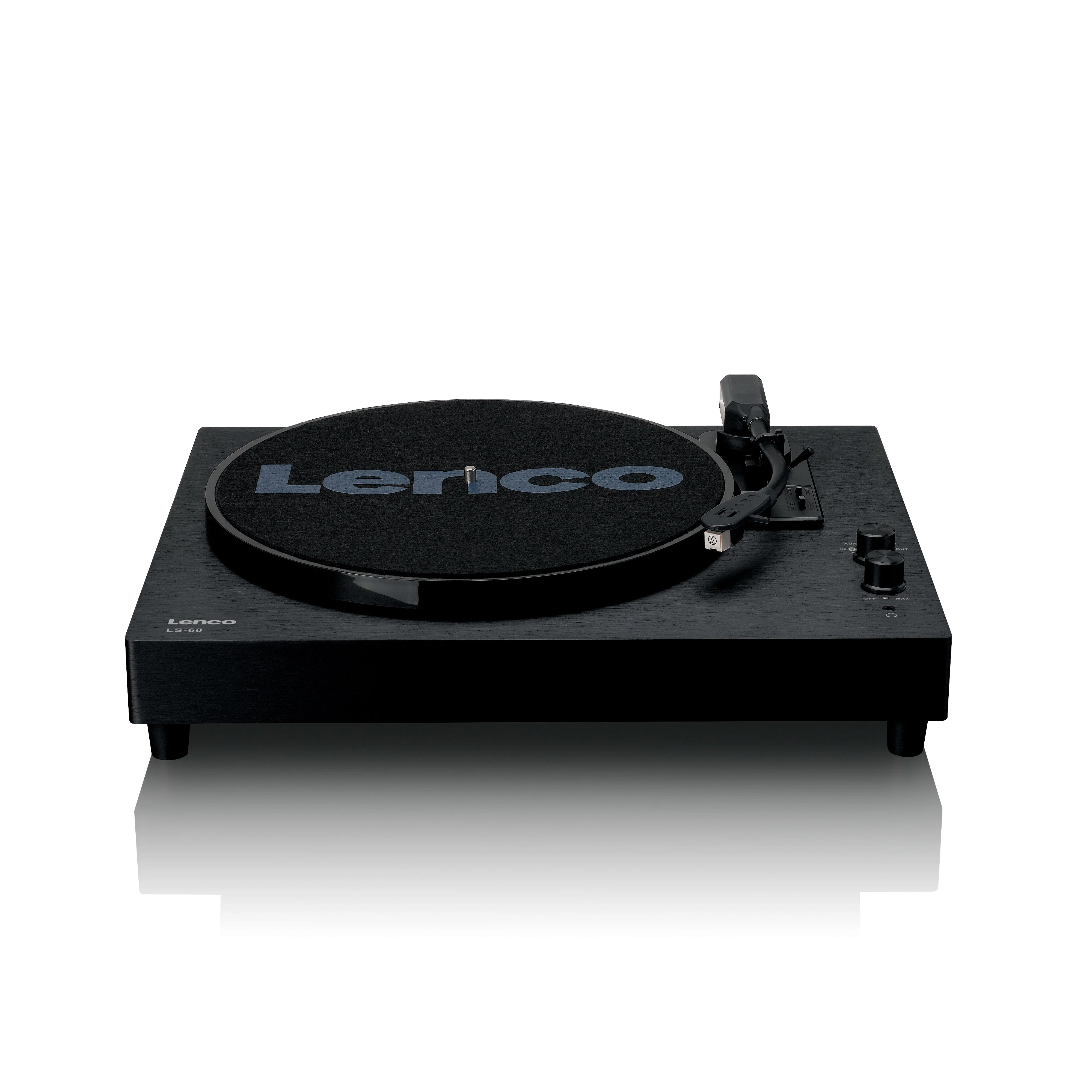 Lenco LS-60BK - Platine vinyle en bois avec Bluetooth et haut-parleurs intégrés - Noir - Image 3