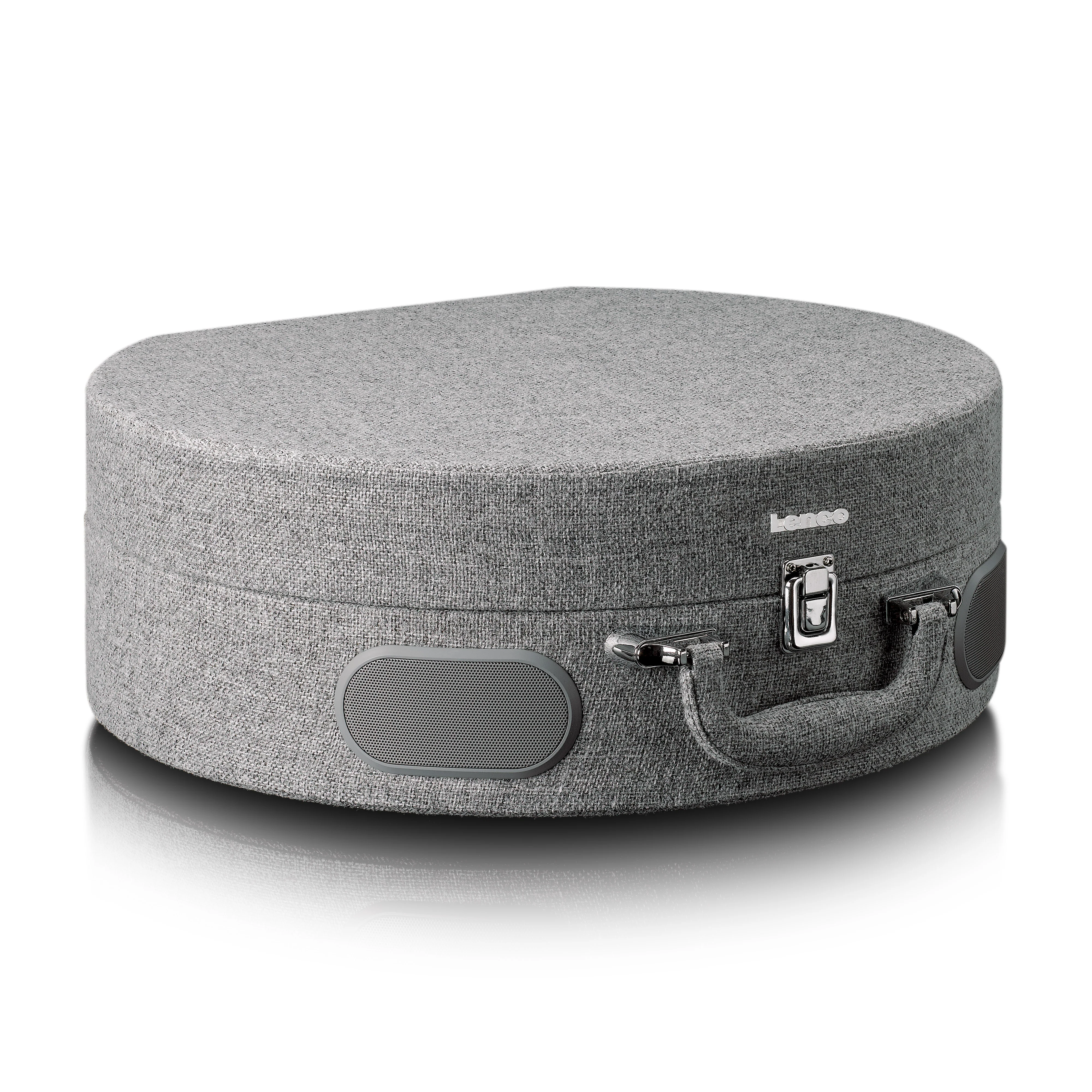 Lenco LS-66GY - Platine vinyle rétro en bois avec haut-parleurs intégrés, Bluetooth® et cellule AT3600L - Gris - Image 4