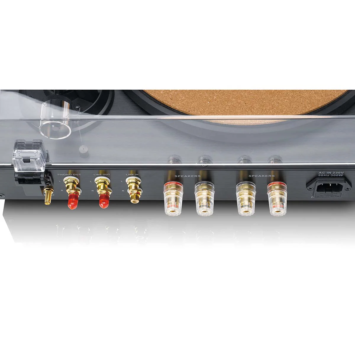 Lenco LS-700BK - Platine vinyle HiFi haute puissance avec enceintes, Bluetooth® et Ortofon 2M Red - Amplificateur stéréo intégré de 2 x 100 W RMS - Noir - Image 15