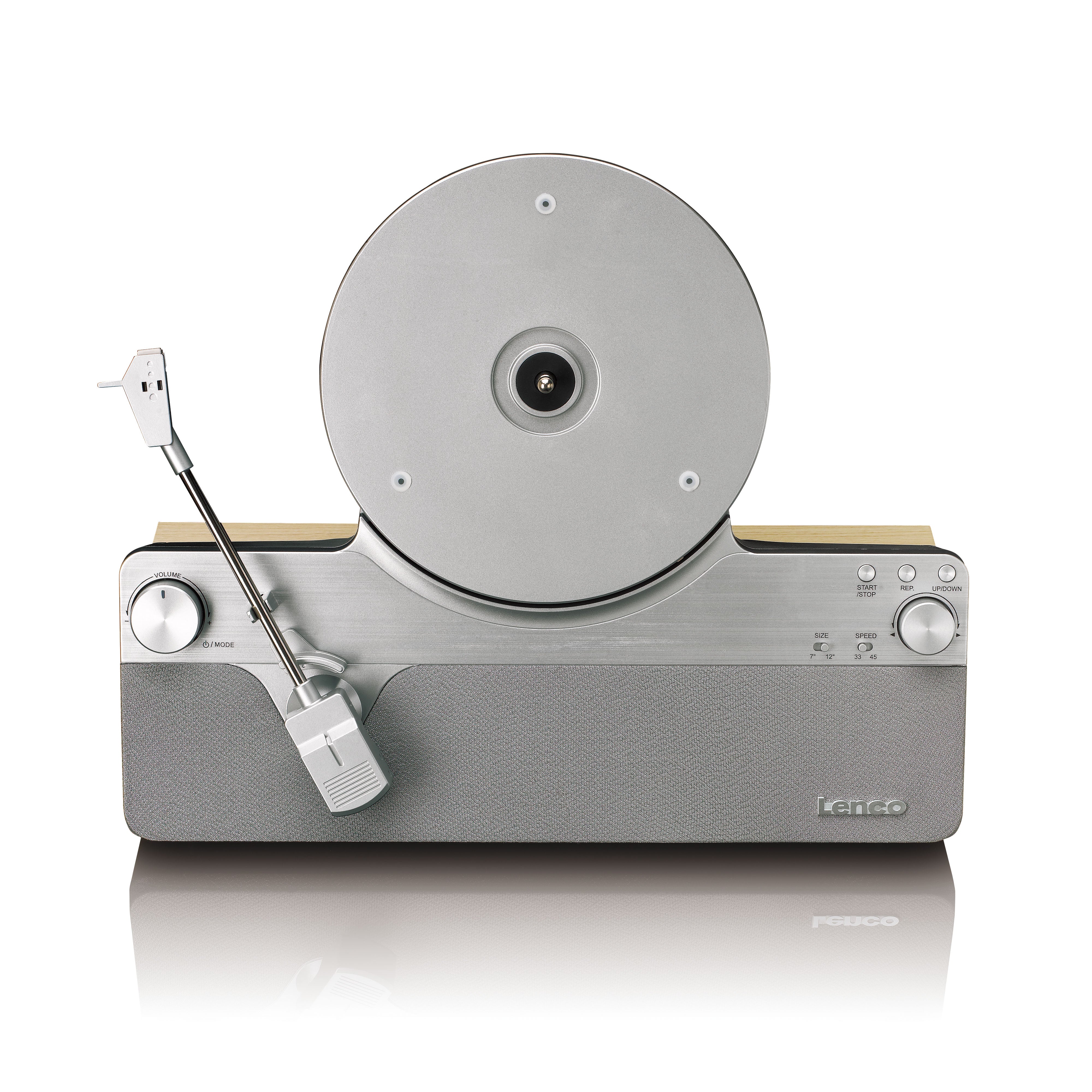 Lenco LSA-071SI - Platine vinyle verticale entièrement automatique avec haut-parleurs intégrés et Bluetooth® - Argent - Image 11