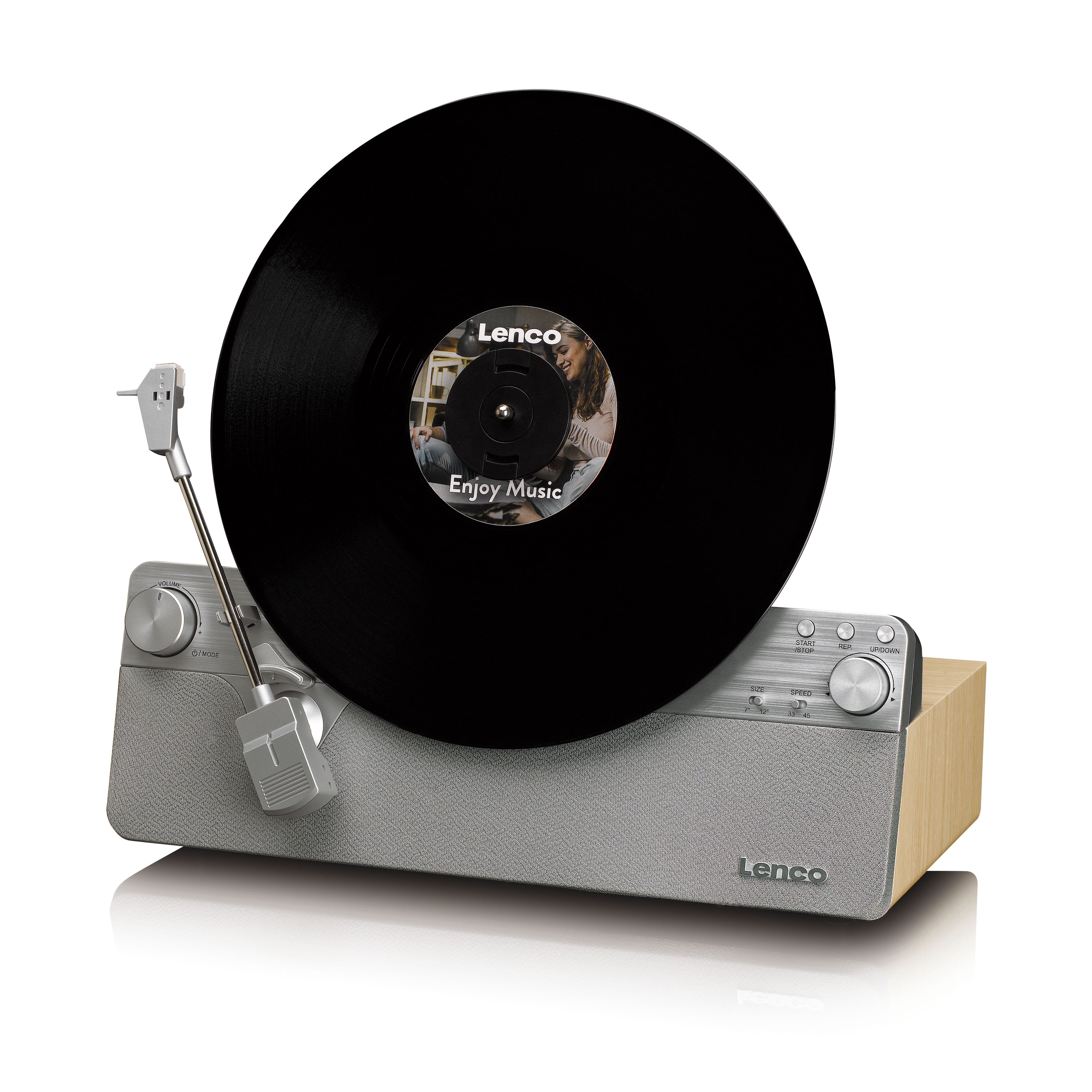 Lenco LSA-071SI - Platine vinyle verticale entièrement automatique avec haut-parleurs intégrés et Bluetooth® - Argent - Image 6