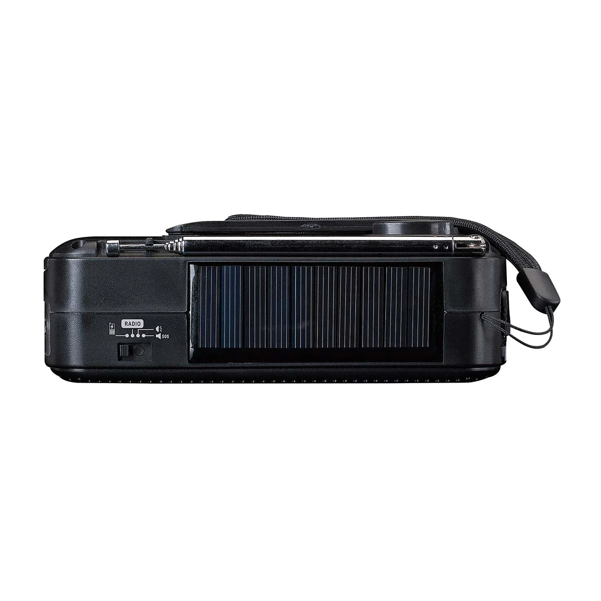 Lenco MCR-113BK - Radio d'urgence portable à manivelle, lampe de poche et banque d'alimentation en un seul appareil - Noir - Image 7
