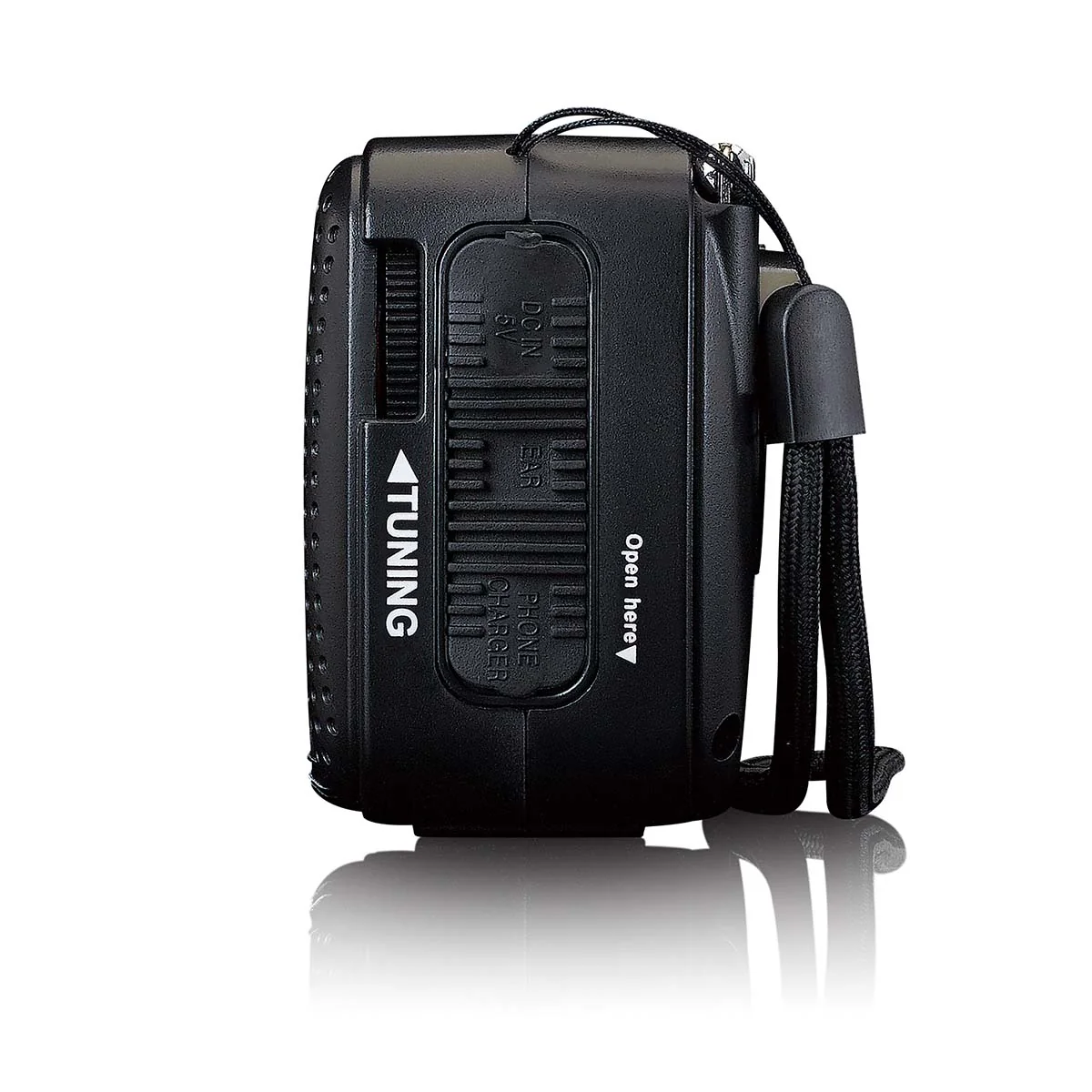 Lenco MCR-113BK - Radio d'urgence portable à manivelle, lampe de poche et banque d'alimentation en un seul appareil - Noir - Image 8