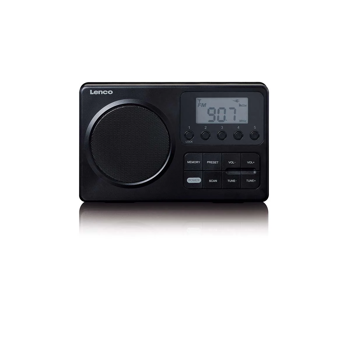 Lenco MPR-035BK - Radio FM portable compacte avec écran LCD - Noir - Image 3