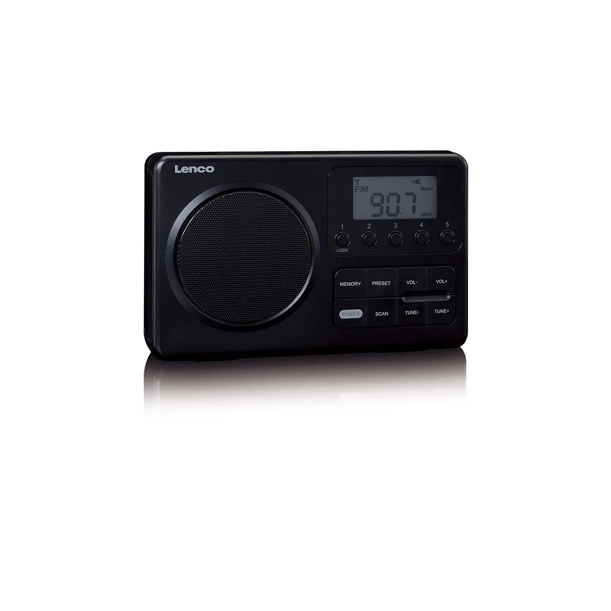 Lenco MPR-035BK - Radio FM portable compacte avec écran LCD - Noir - Image 6